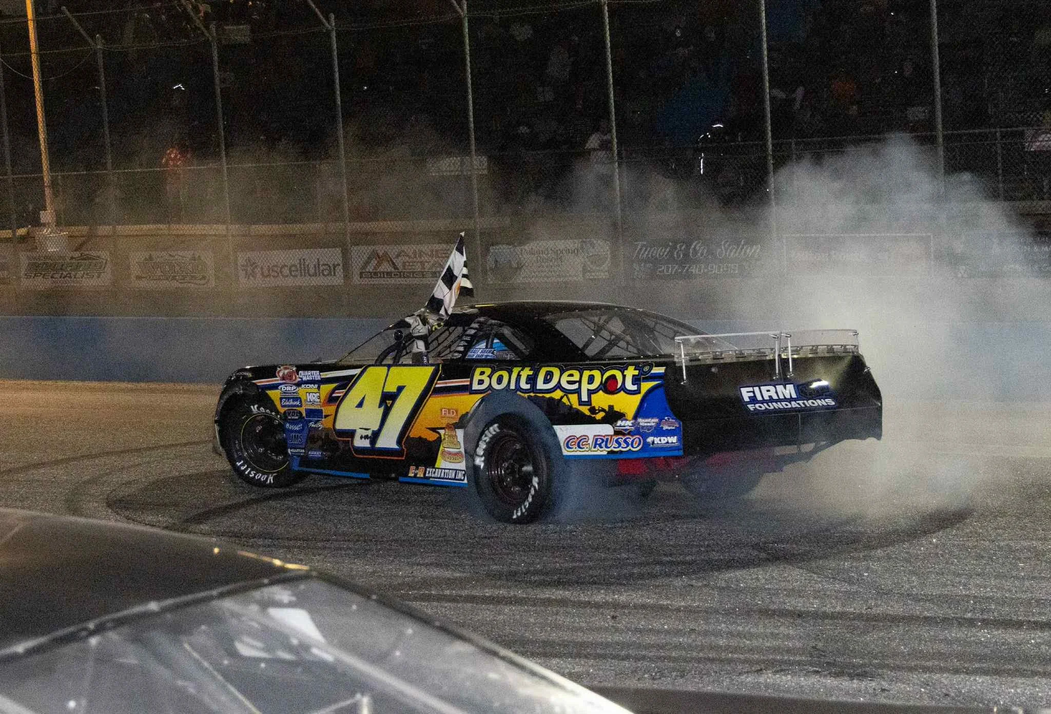 Gabe Brown Battles Broken Suspension to Win the Yvon Bedard 109 at Oxford Plains Speedway and Take the Quebec Challenge Series Championship over Jeff Cote - Read more at acttour.com

📸 Mark A. Cote