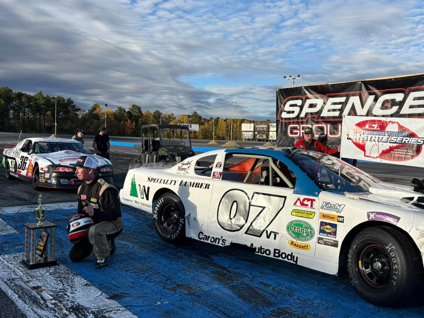 Sam Caron WINS the Vacationland 75 at Official Page of Oxford Plains Speedway for the ACT Flying Tigers! 

🥈Mike Martin
🥉Jason Woodard