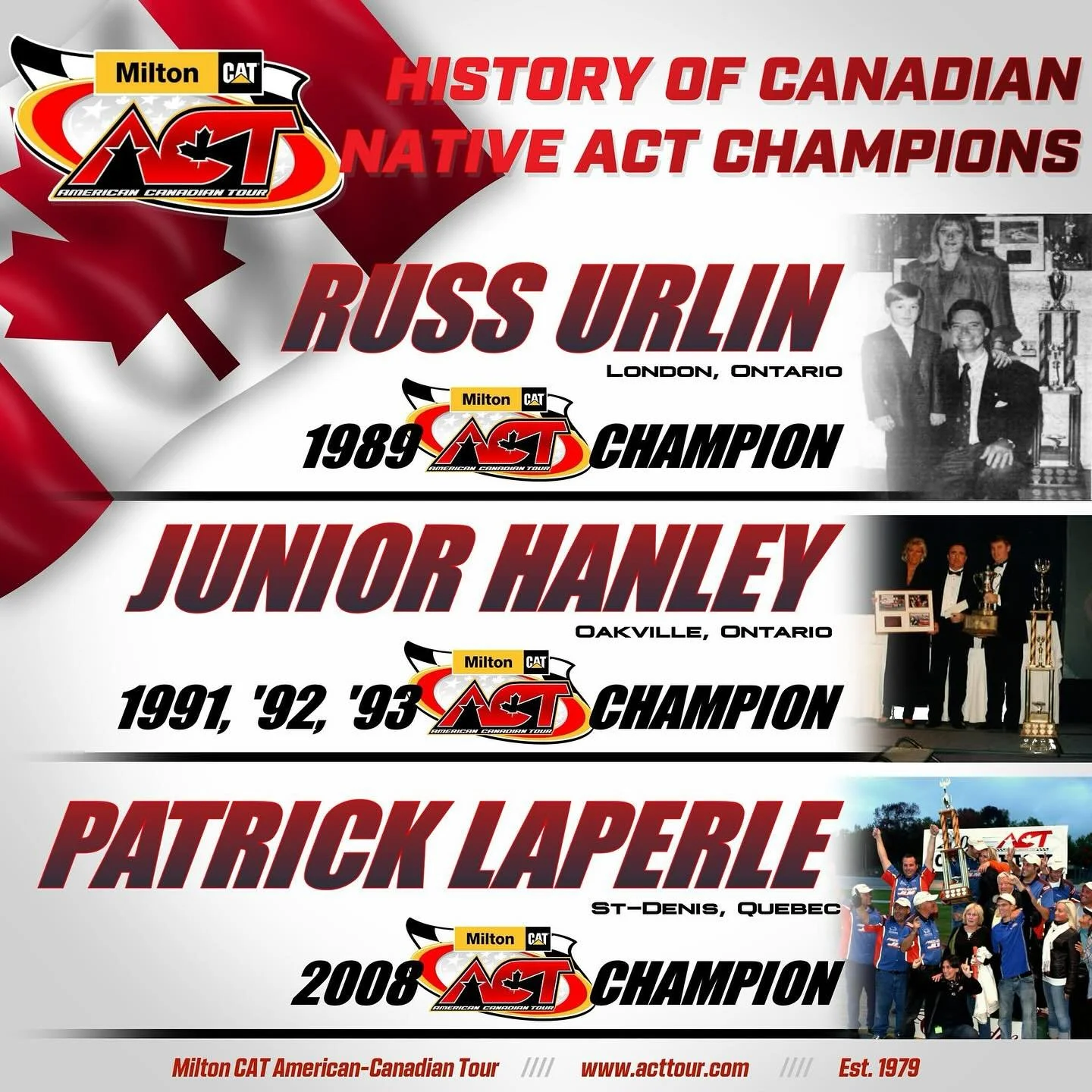 On Saturday October 25th, 2025, @raphael_lessard looks to become the first Canadian native to win the iconic @milton_cat American-Canadian Tour Championship in the last 17 years😲

Join us at @seekonkspeedway this Saturday for the Milton CAT Haunted 