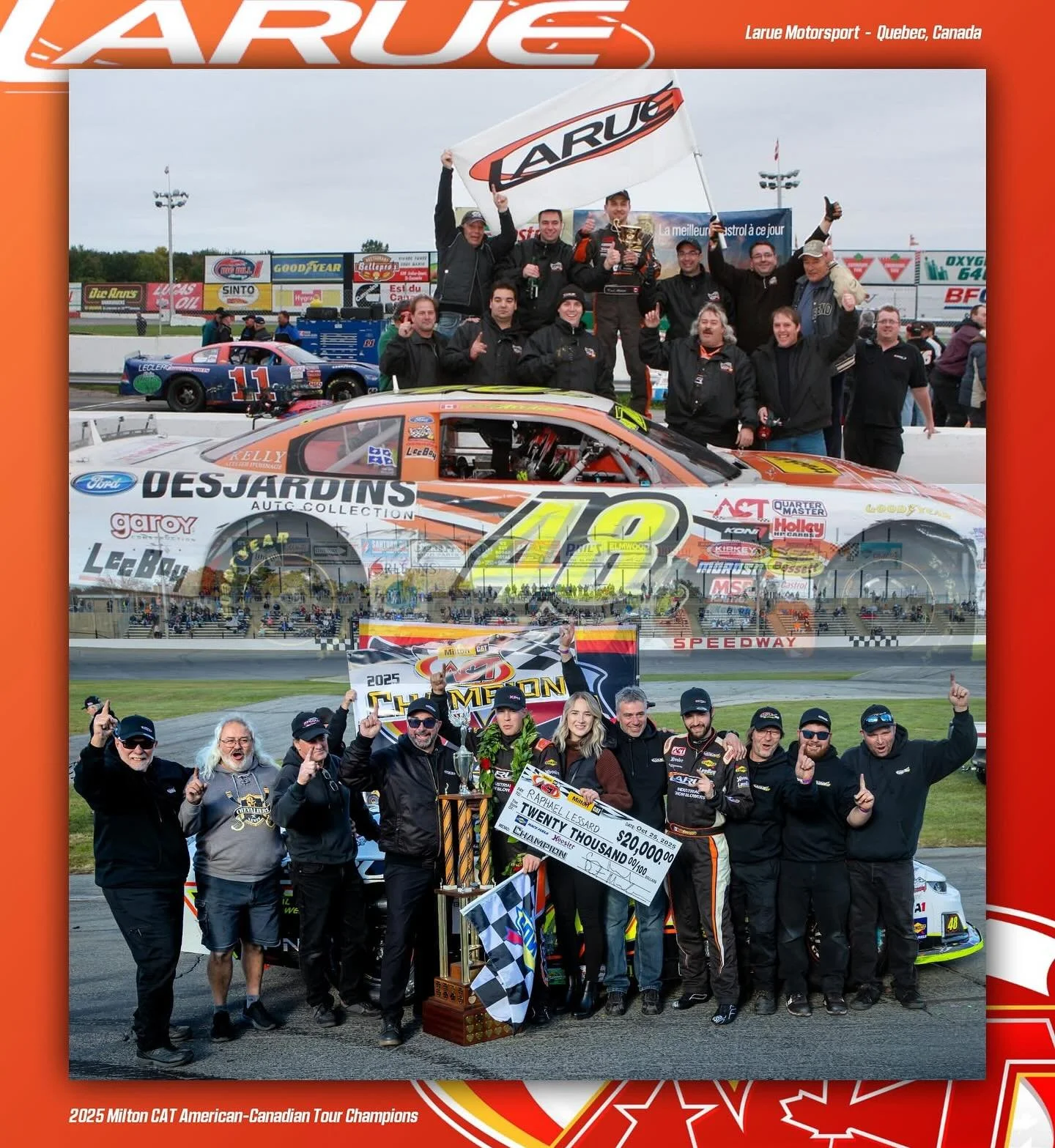 For several decades Denis & Louis Larue and their 48QC @laruesnowblowers team have been strong supporters of the American-Canadian Tour franchise on both sides of the border, and that support culminated with the ultimate prize this past Saturday,
