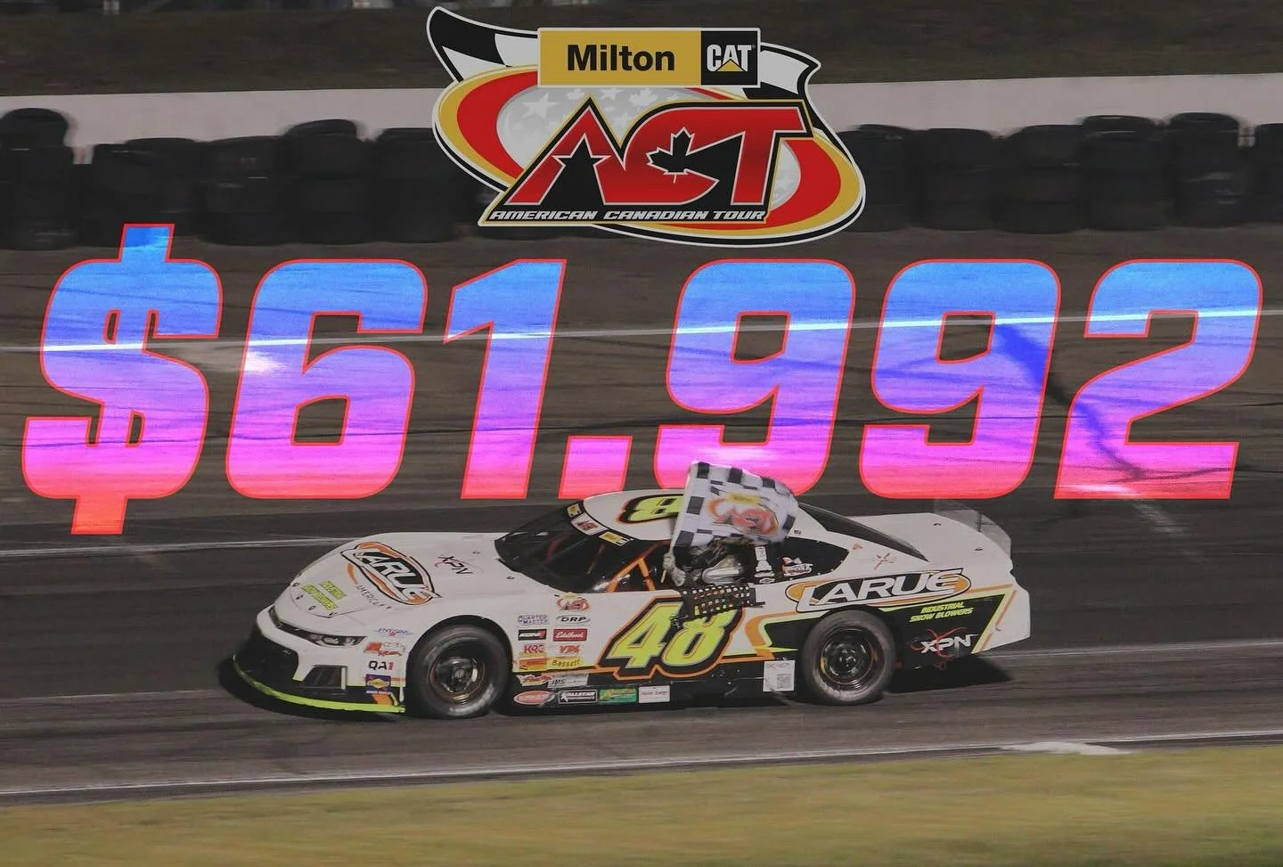 🎉$61,992 earned in 2025 by the @milton_cat American-Canadian Tour Championship team of @raphael_lessard and Larue Motorsport.

Year 1 of the Milton CAT title sponsorship was a massive success and 2026 is shaping up to be even bigger!