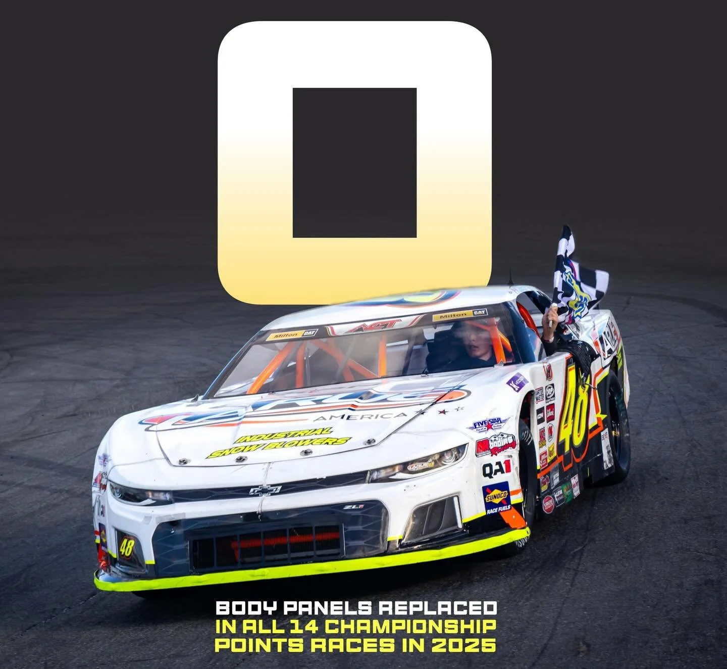 @milton_cat American-Canadian Tour Stat of the Day

ZERO.

The amount of body panels that required replacement on the 2025 Milton CAT American-Canadian Tour Championship 48QC of @raphael_lessard across all of the championship points races, per team c