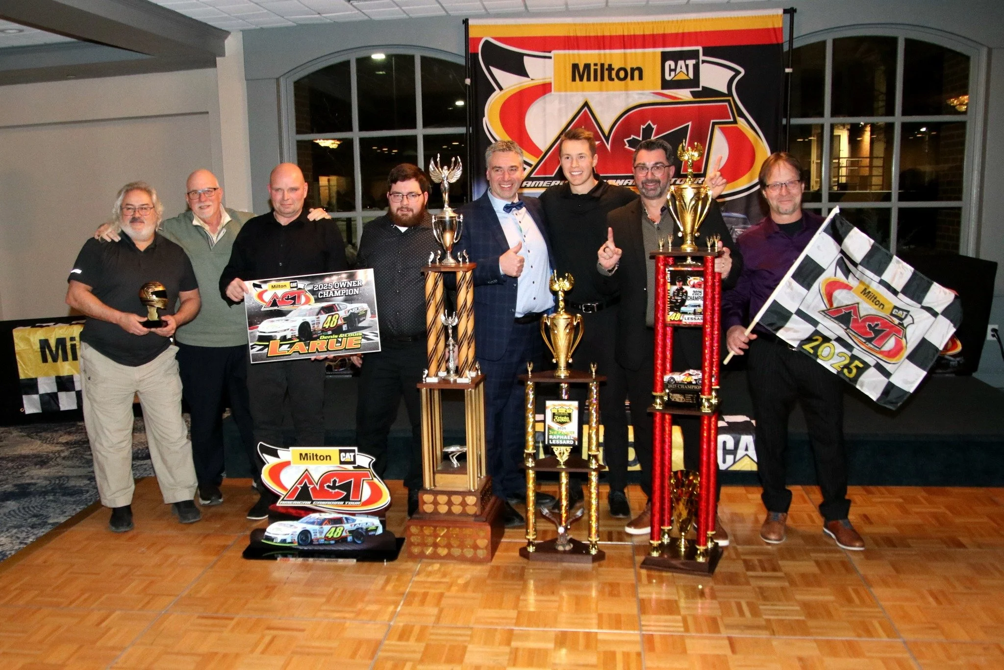 @raphael_lessard Leads Packed @milton_cat  American-Canadian Tour Banquet of Champions - Read more about the official closer to the 2025 Season at acttour.com

📸 Alan Ward