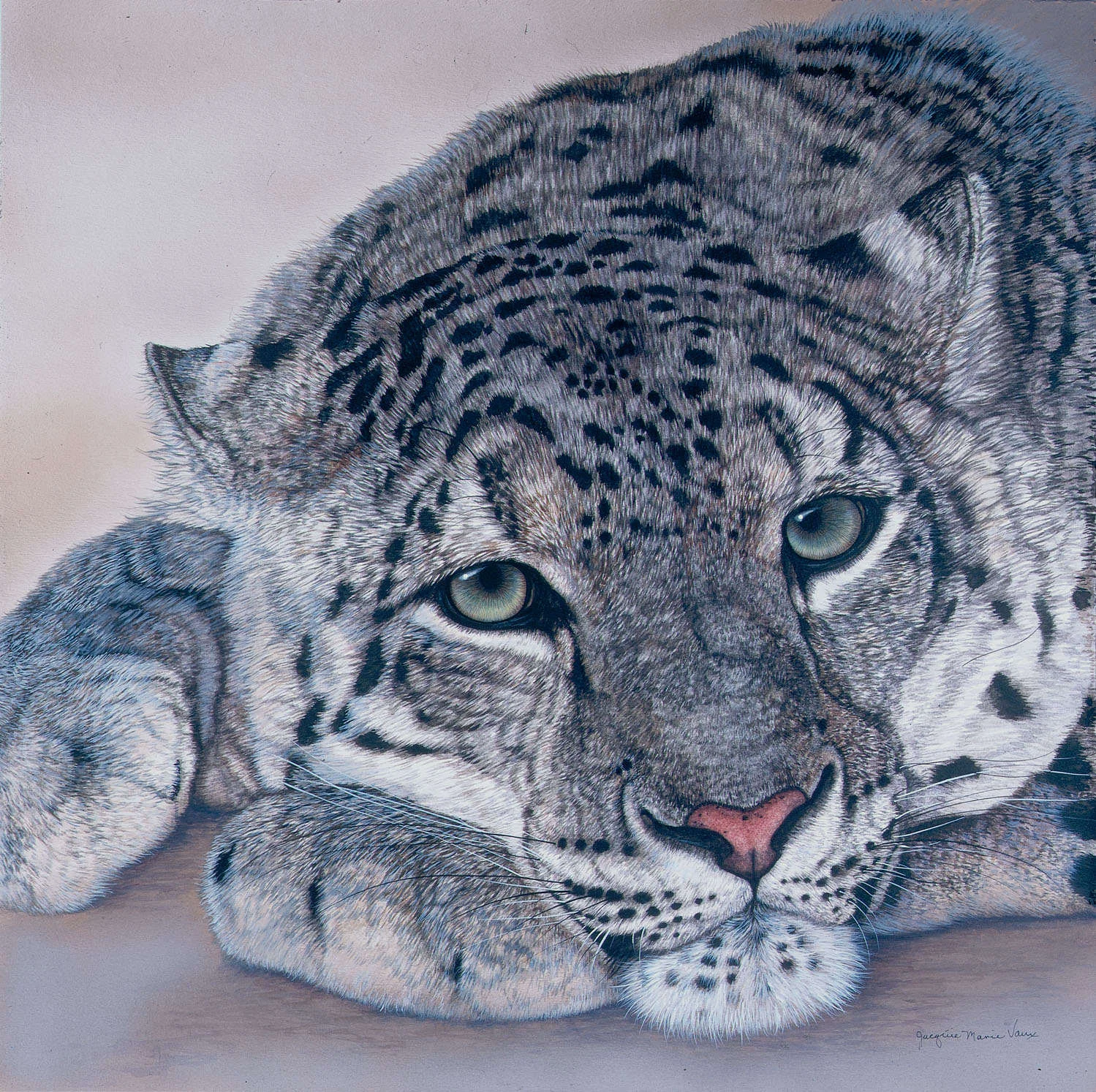 Snow Leopard Painting