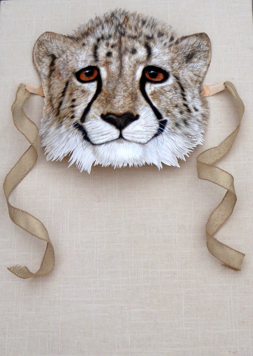 del salami Akvarium Cheetah Mask — Original Paintings |Animal Art