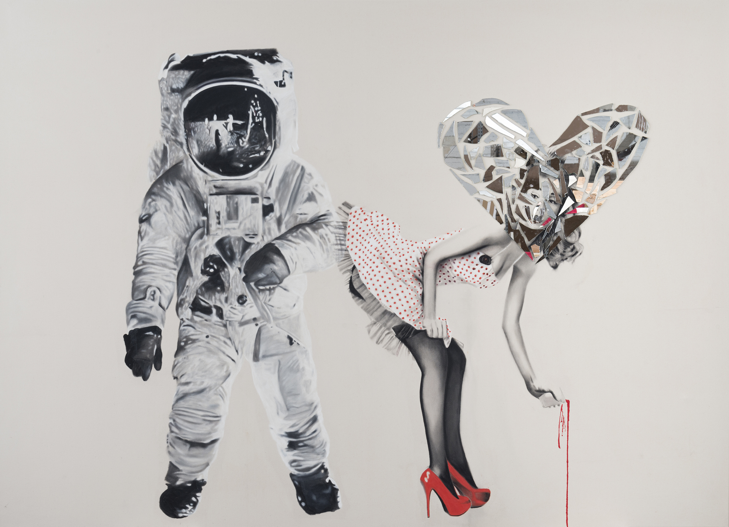 Project Love, 2014. Oil and charcoal on canvas. 78 x 108.jpg