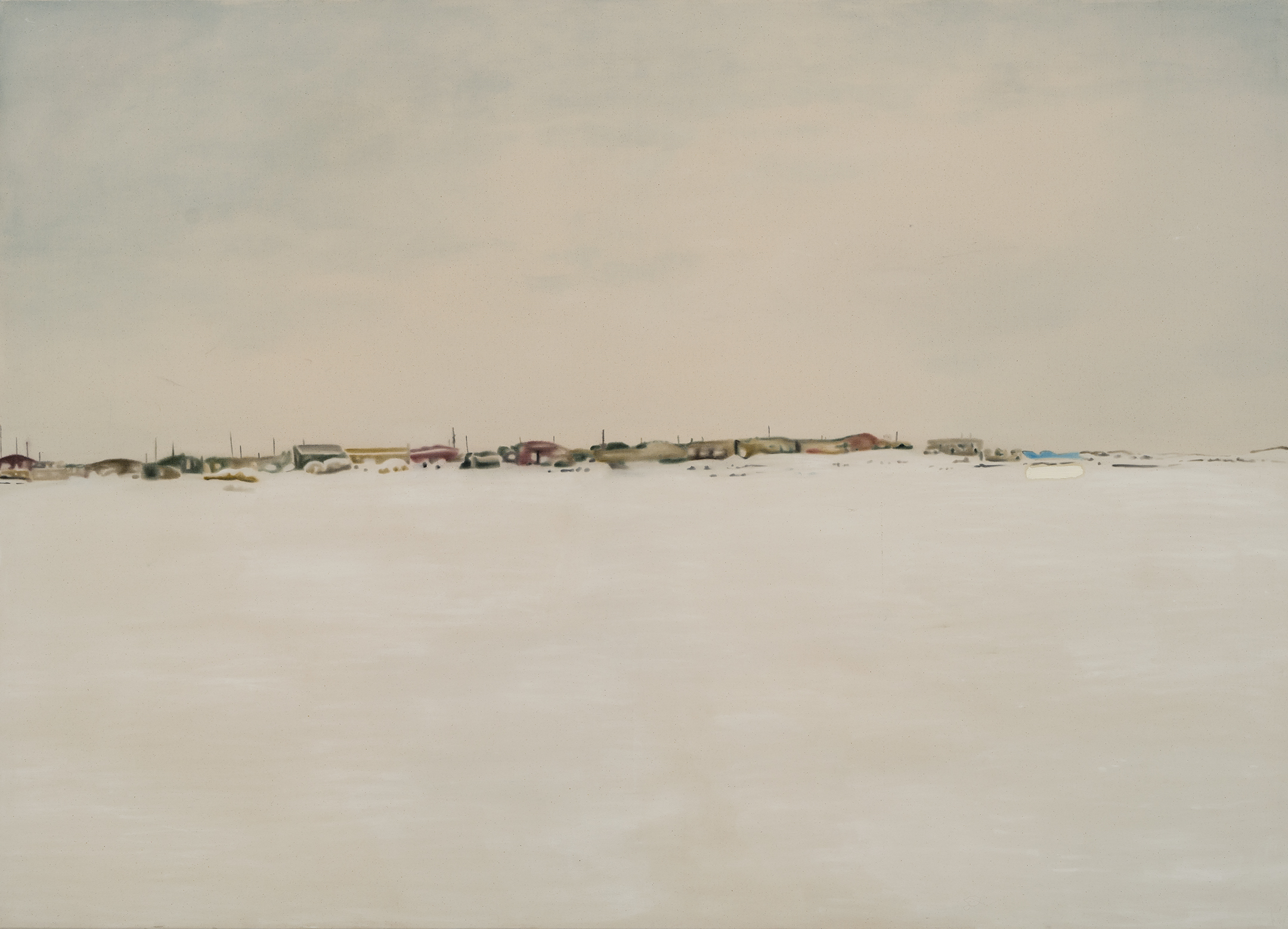   Paysage nordique 3 , 2016. Huile et fusain sur toile, 60 x 84 pouces 