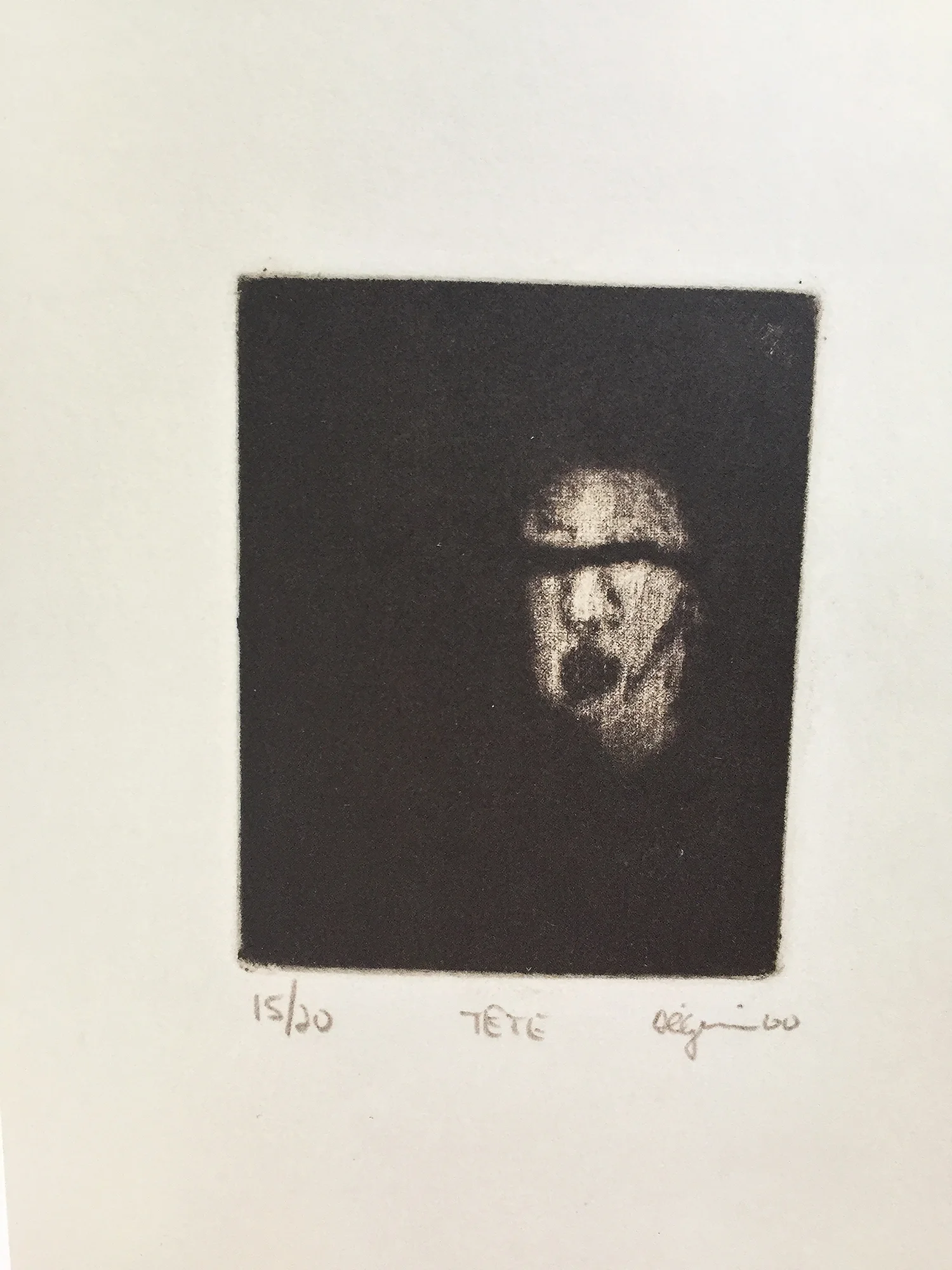 La Tête , 2000. Eau-forte. Ed. 20. 