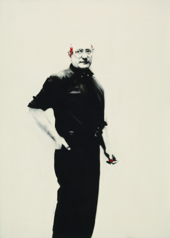 Autoportrait (Rothko) , 2009. Huile et fusain sur toile, 210 x 150 cm. 