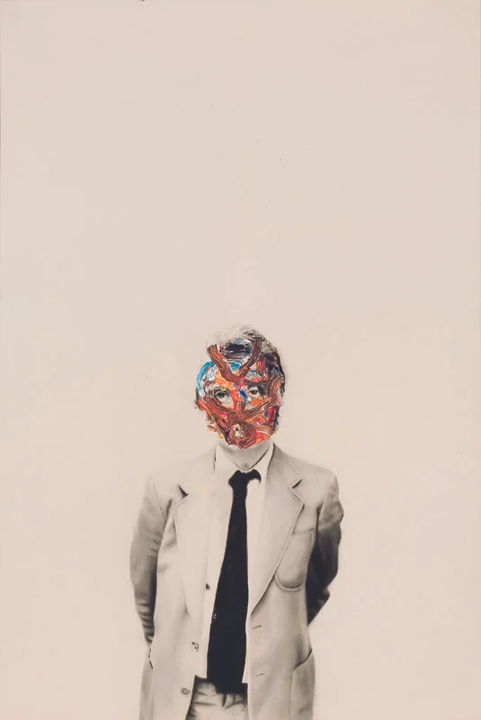 Autoportrait (Bacon) , 2009. Huile et fusain sur toile. 180 x 120 cm. 
