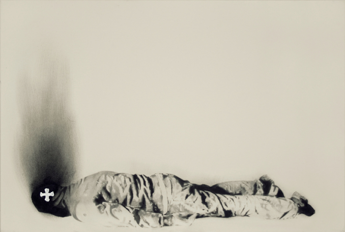 prayer 1 , 2007. Huile sur toile, 24 x 36 pouces. 