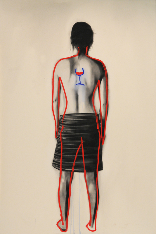   Branded woman (fragile) , 2011. 183 x 122 cm.  