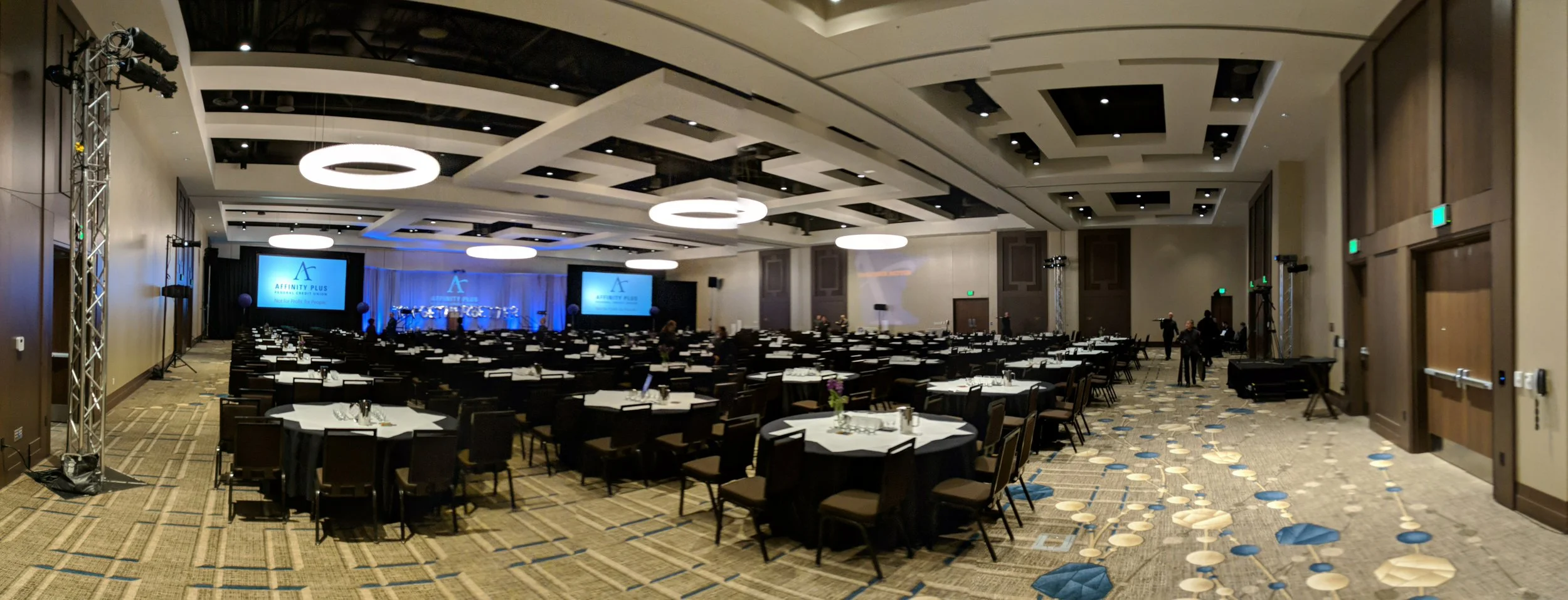 Picture of AV for You set up at JW Marriott in Bloomington, MN