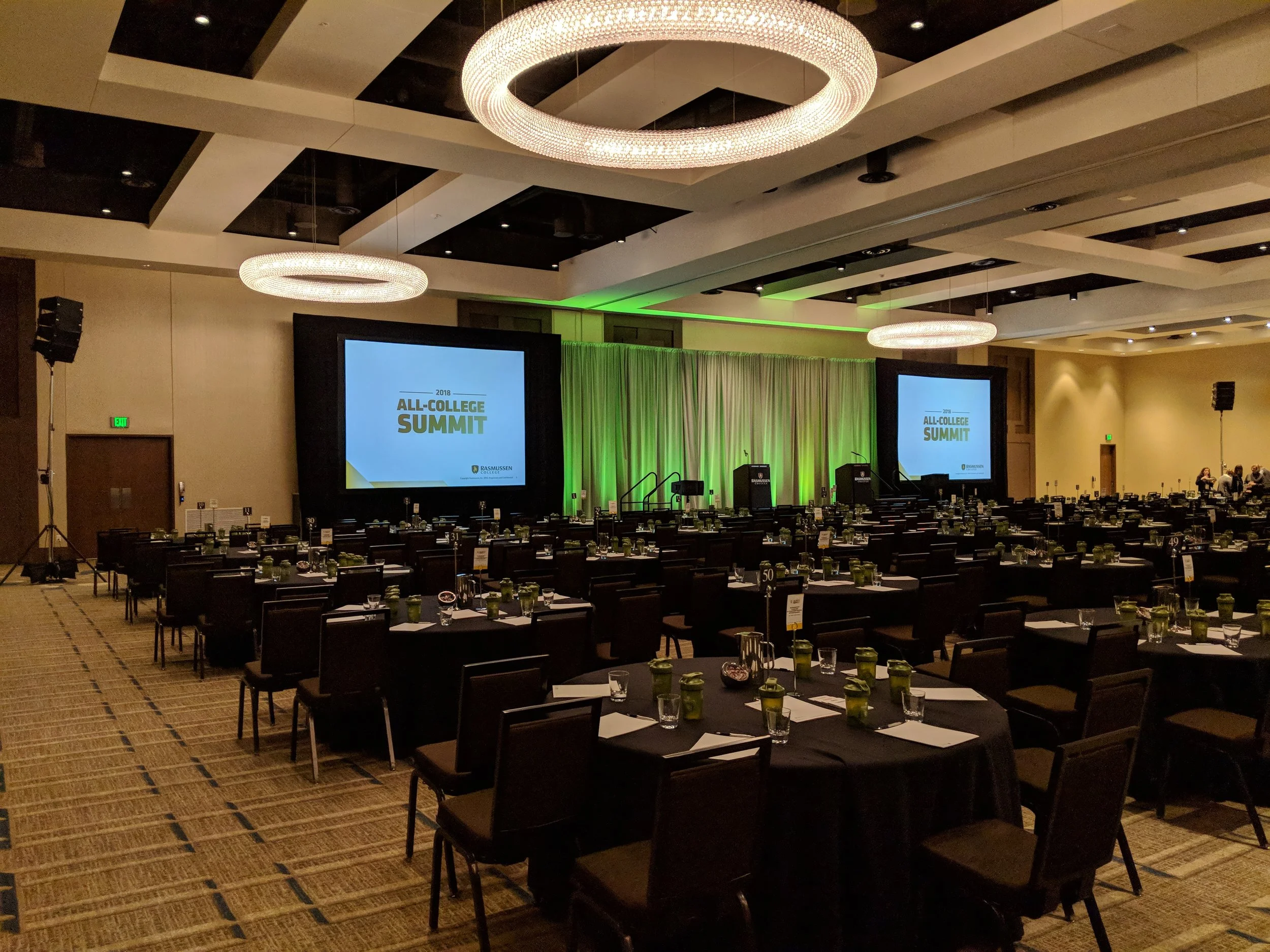 Picture of AV for You's rental gear in action at the JW Marriott in Bloomington, MN