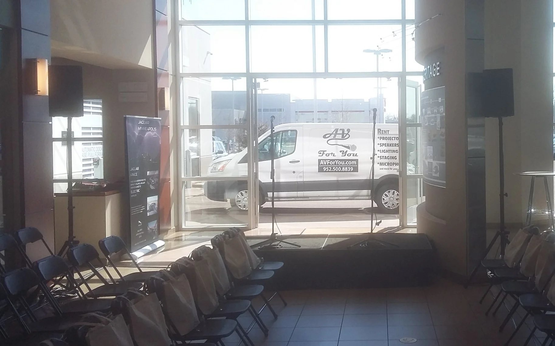 Speaker, Microphone and Staging Rental in Golden Valley