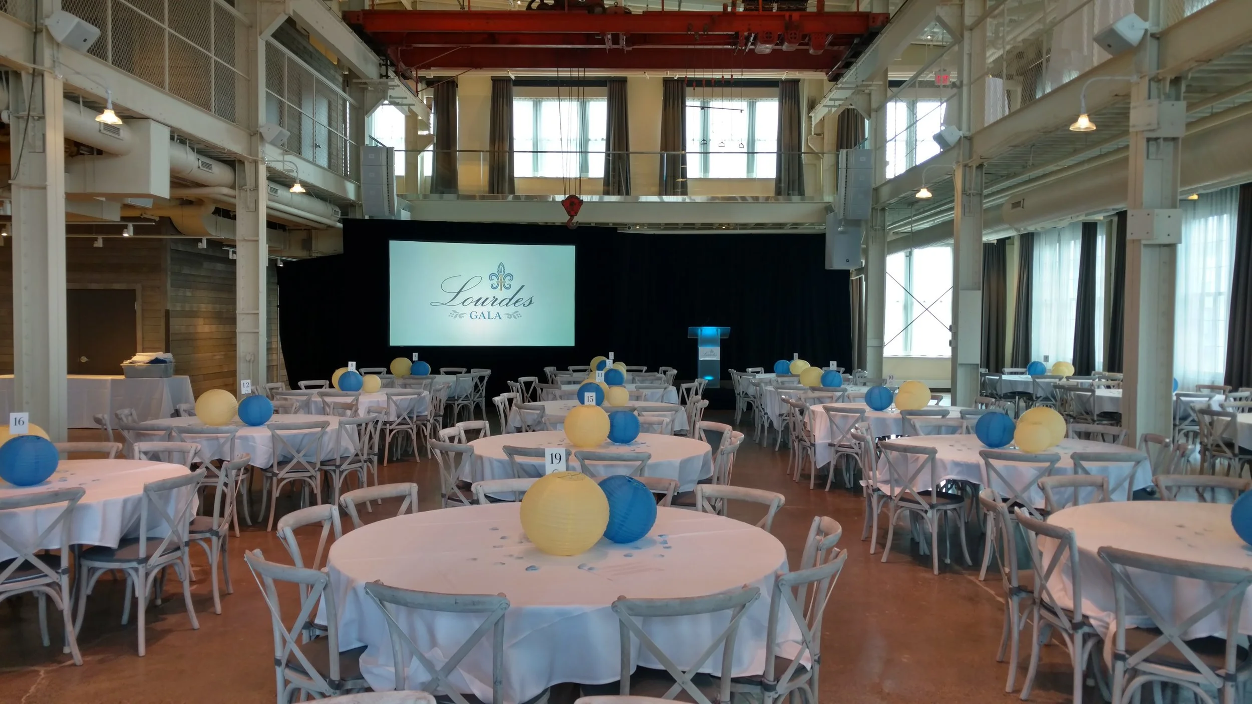 Audio Visual Rental for Gala at the Machine Shop in Minneapolis