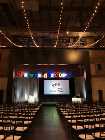 Picture of AV for You screen, drape and lighting rental in Minneapolis
