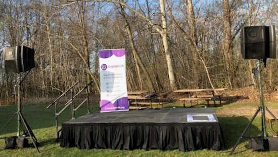 Audio and Staging Rental for Lupus Link Fundraiser Walk & 5K Run