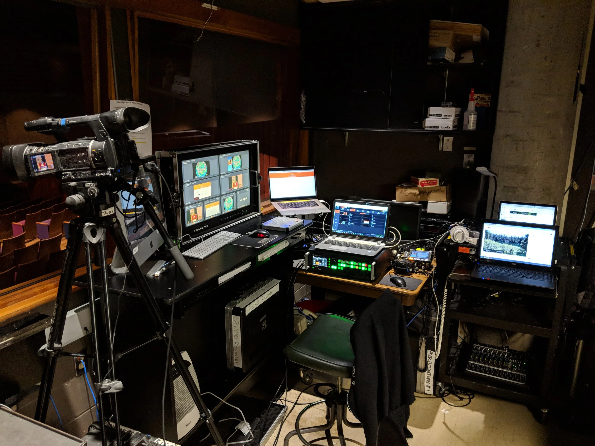 Picture of AV for You Webcast rental equipment at the St Paul Student Center Theater