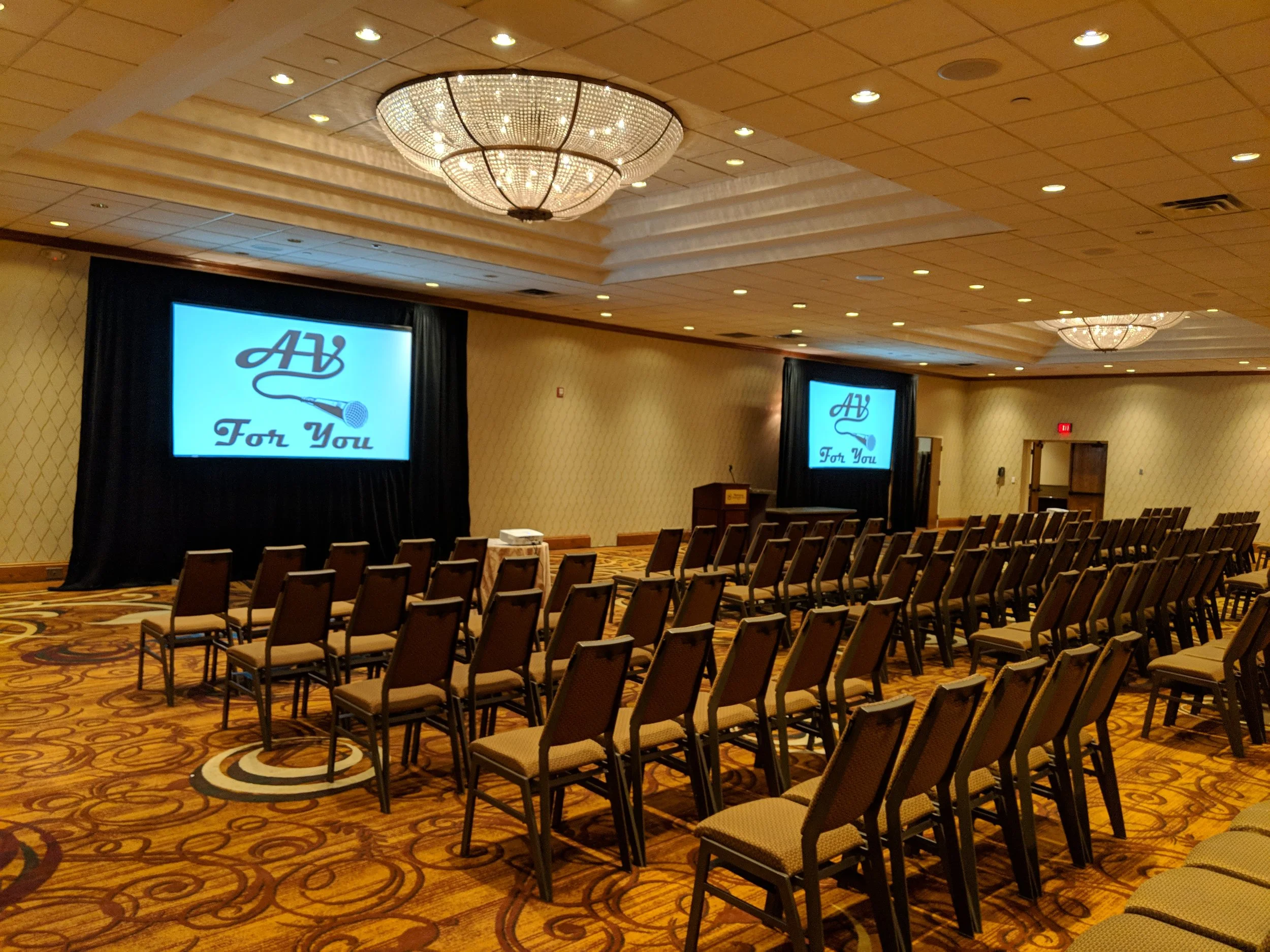 Audio and Video Rental for TCF Bank at the Sheraton