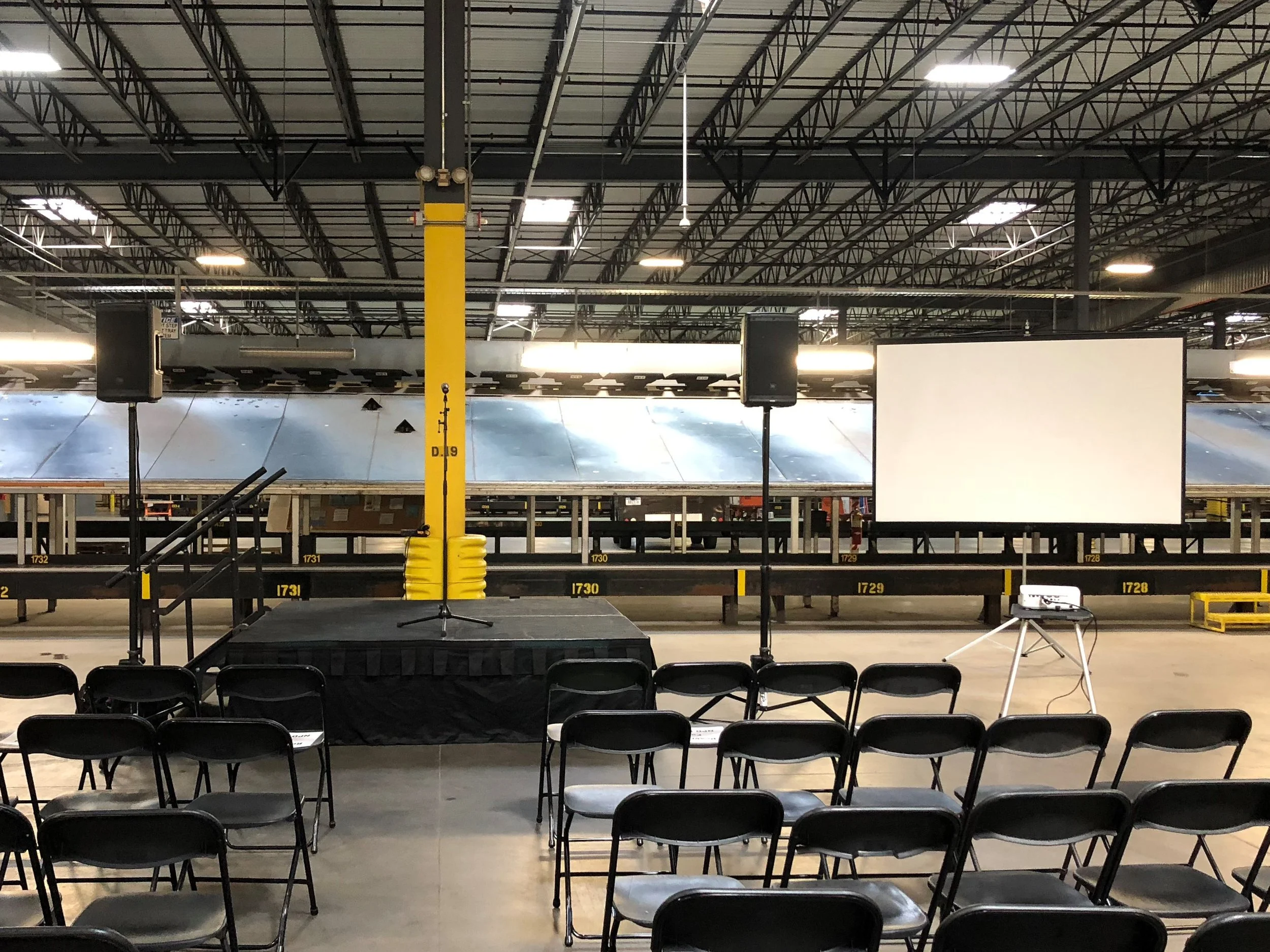 Audio, Video and Staging Rental for Corporate Meeting in Maple Grove