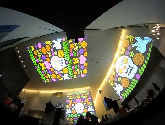 Projector Edge Blending at the Walker Art Center