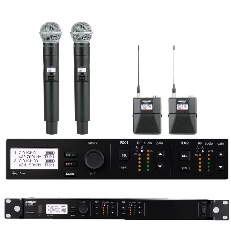 New Microphone Equipment at AV for You:  Shure ULXD4D Combo Kit