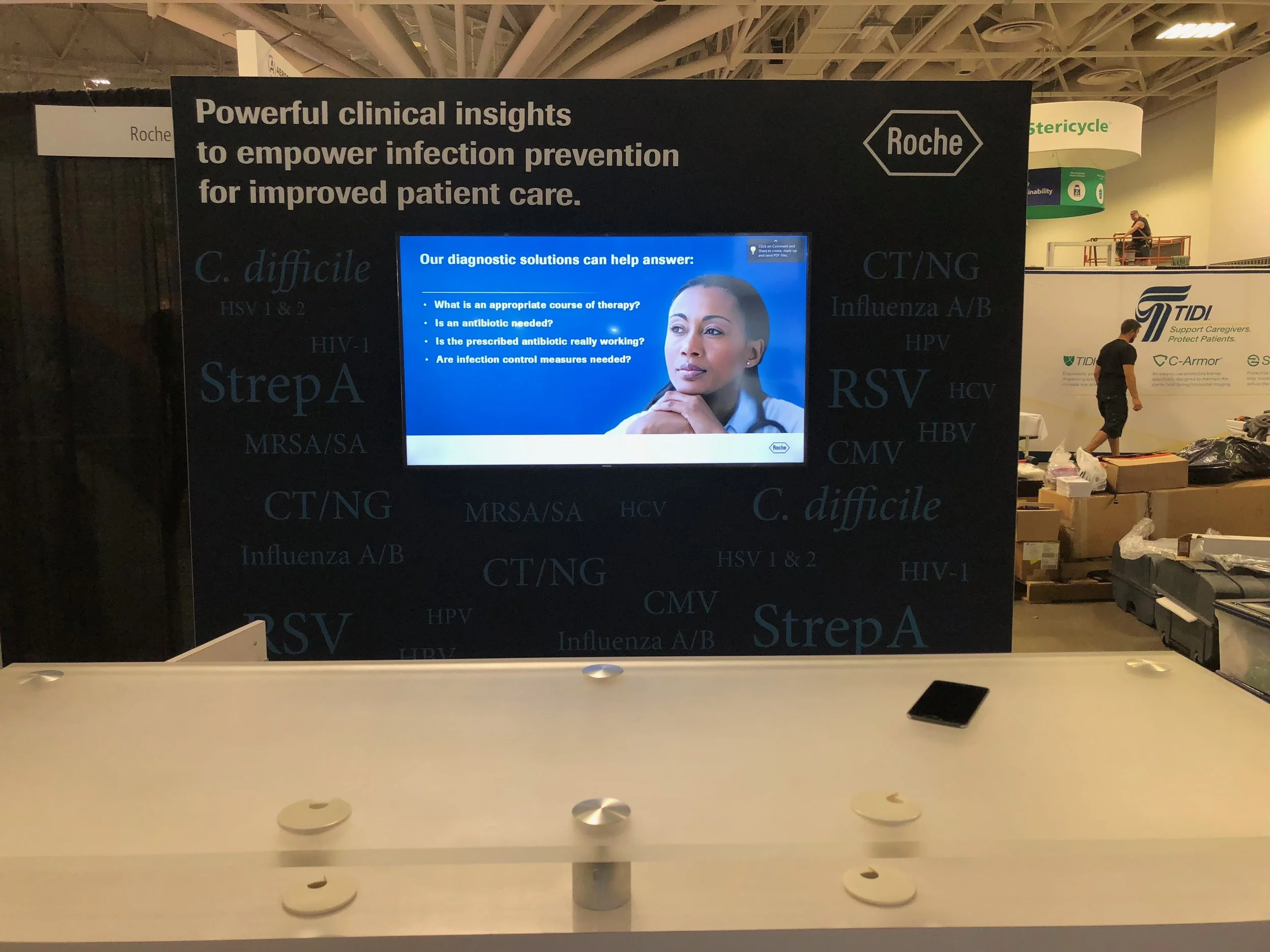 Trade Show Booth TV Rental at Minneapolis Convention Center