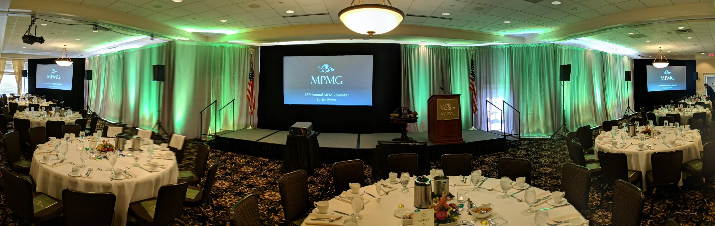 Picture of AV for You event equipment rental at the Golden Valley Golf and Country Club
