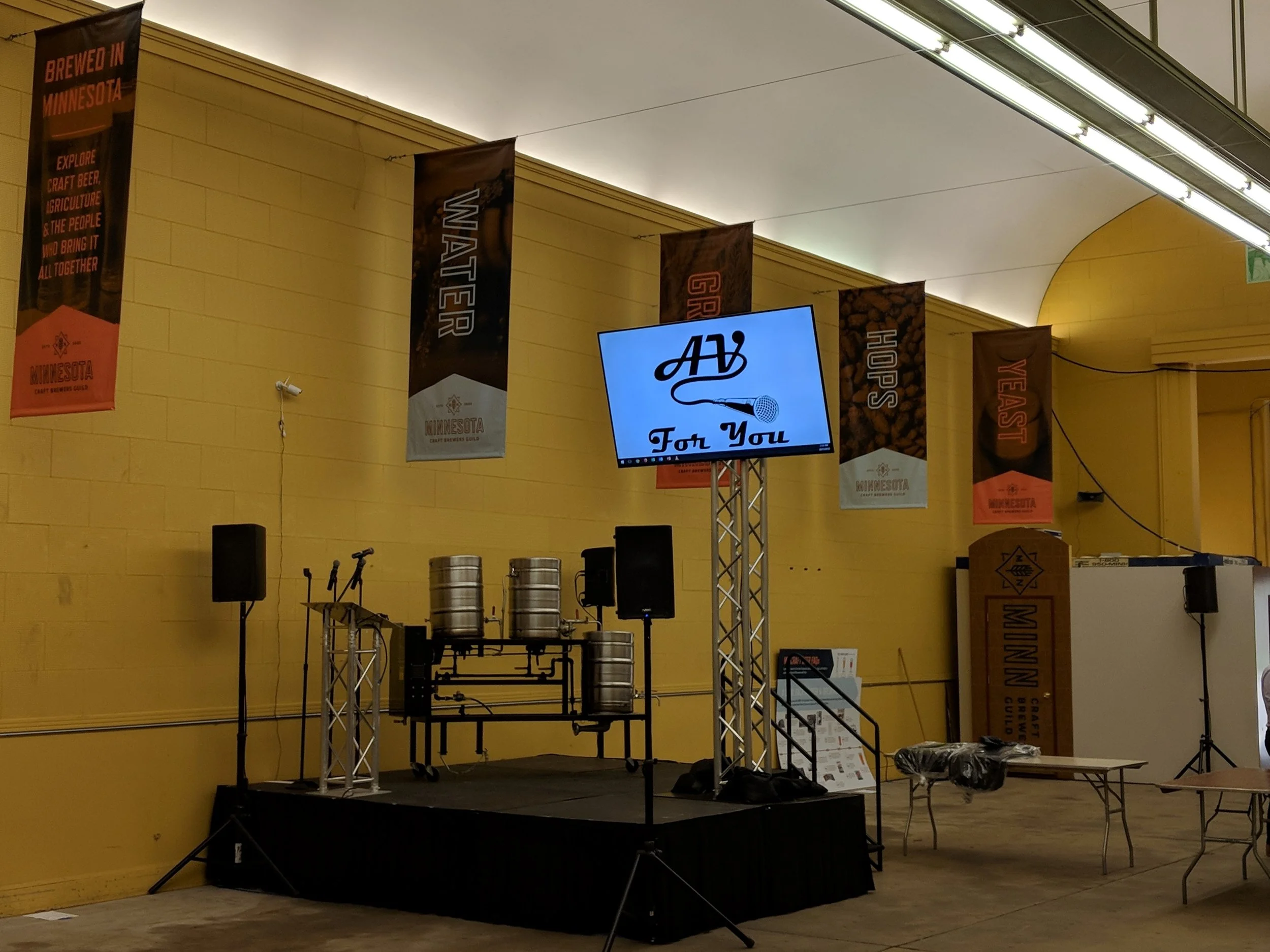 MN Craft Brewers Guild Setup at the State Fair