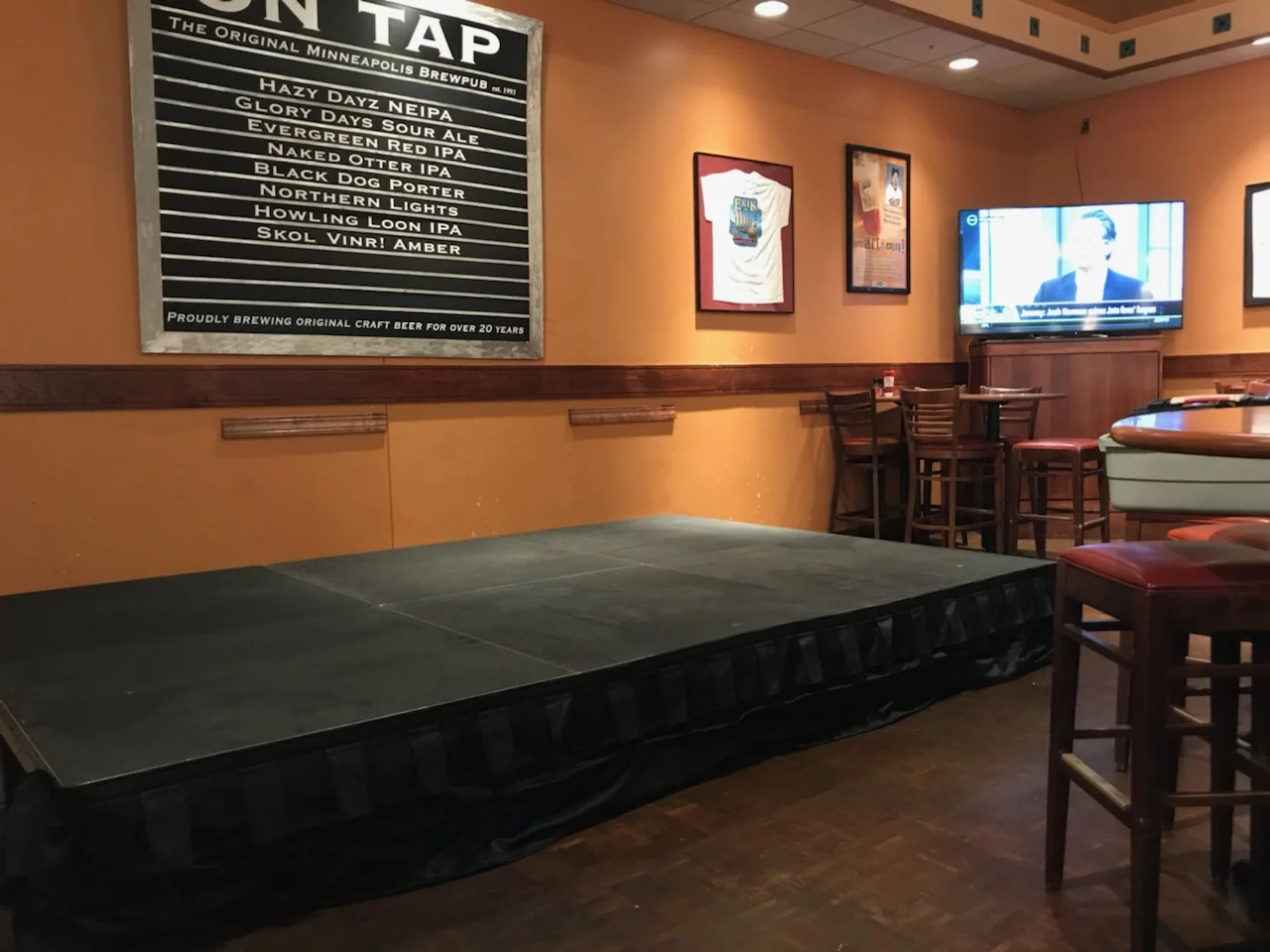 Audio and Staging Rental at the Rock Bottom Brewery in Minneapolis 