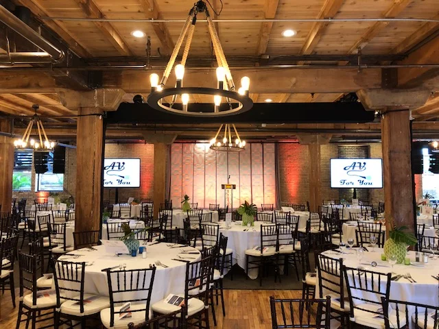 Picture of AV for You uplighting rental equipment at the Minneapolis Event Center