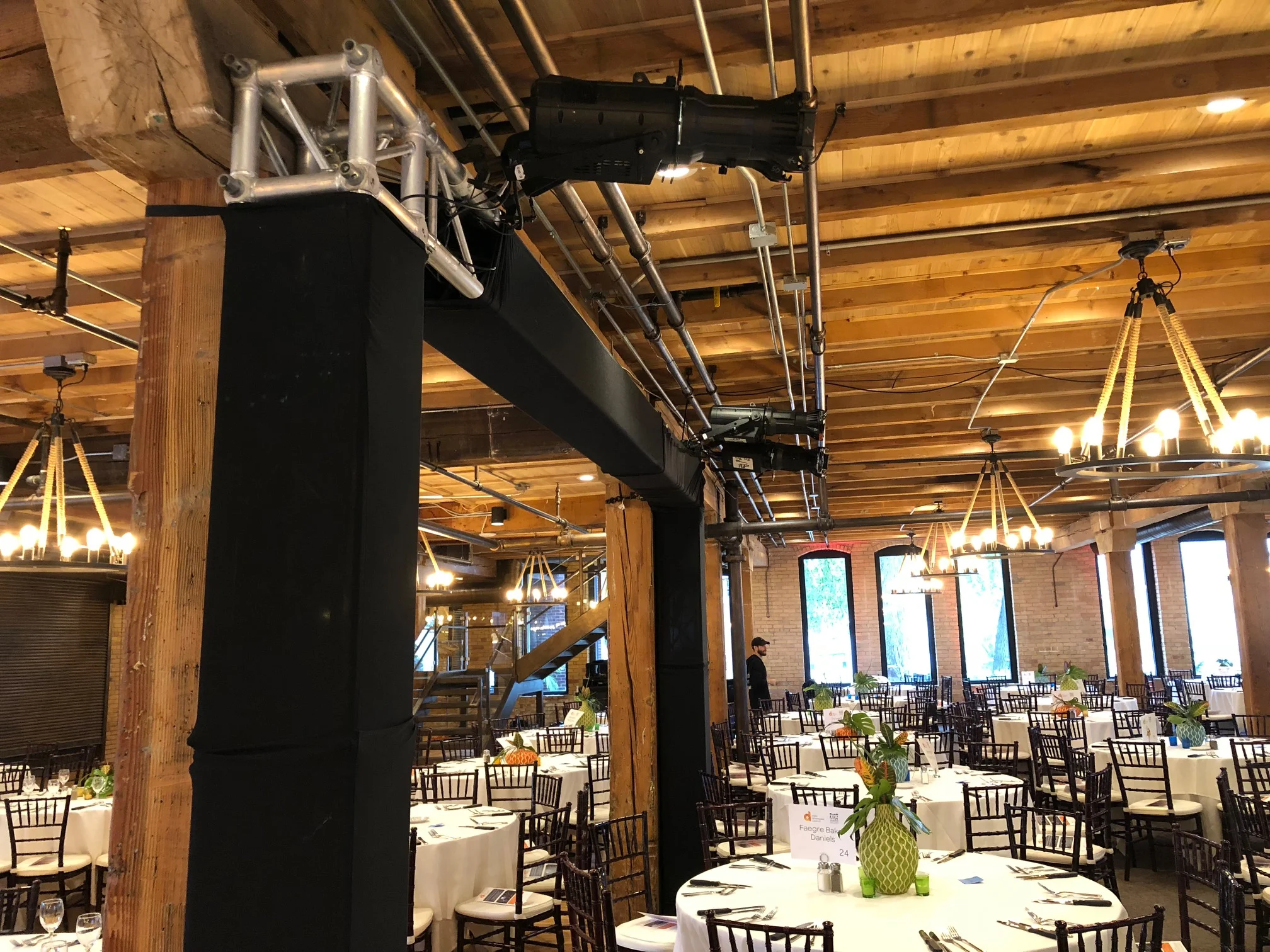 Picture of AV for You lighting rental equipment at the Minneapolis Event Center