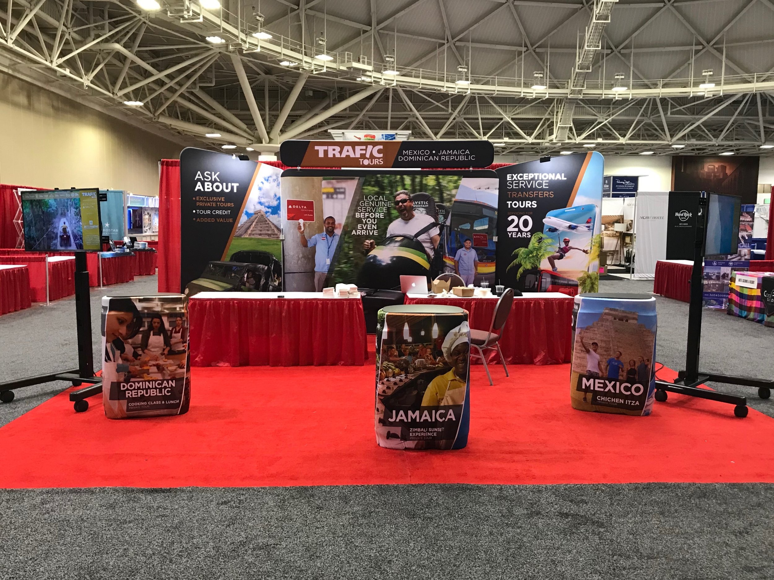 Trade Show Booth Monitors at the Mpls Convention Center