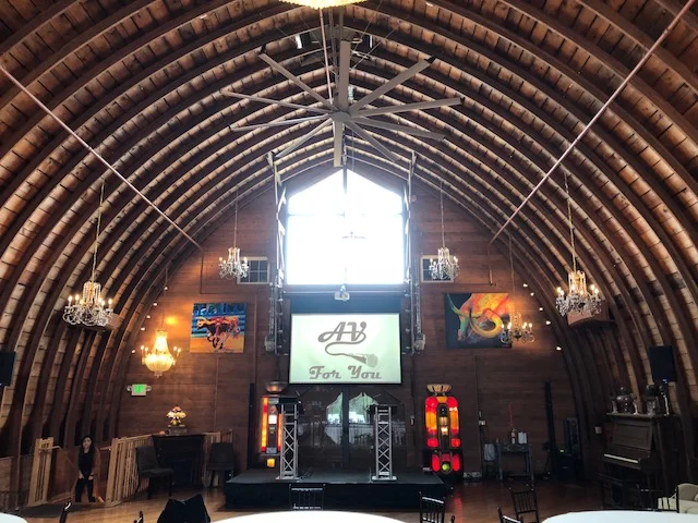 Picture of AV for You rental equipment at Green Acres Event Center in Eden Prairie