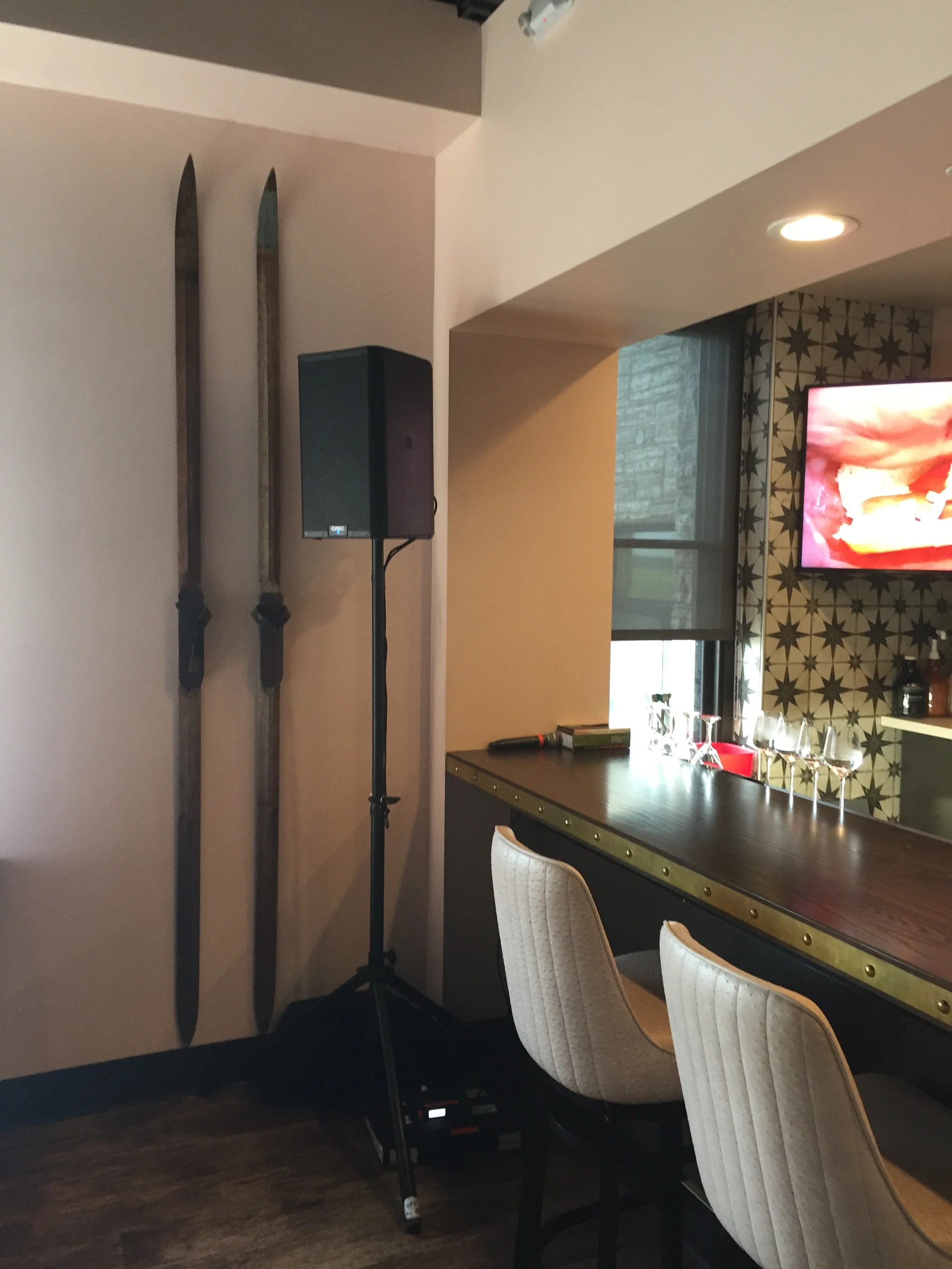 Speaker and Microphone Rental at Holman’s Table 
