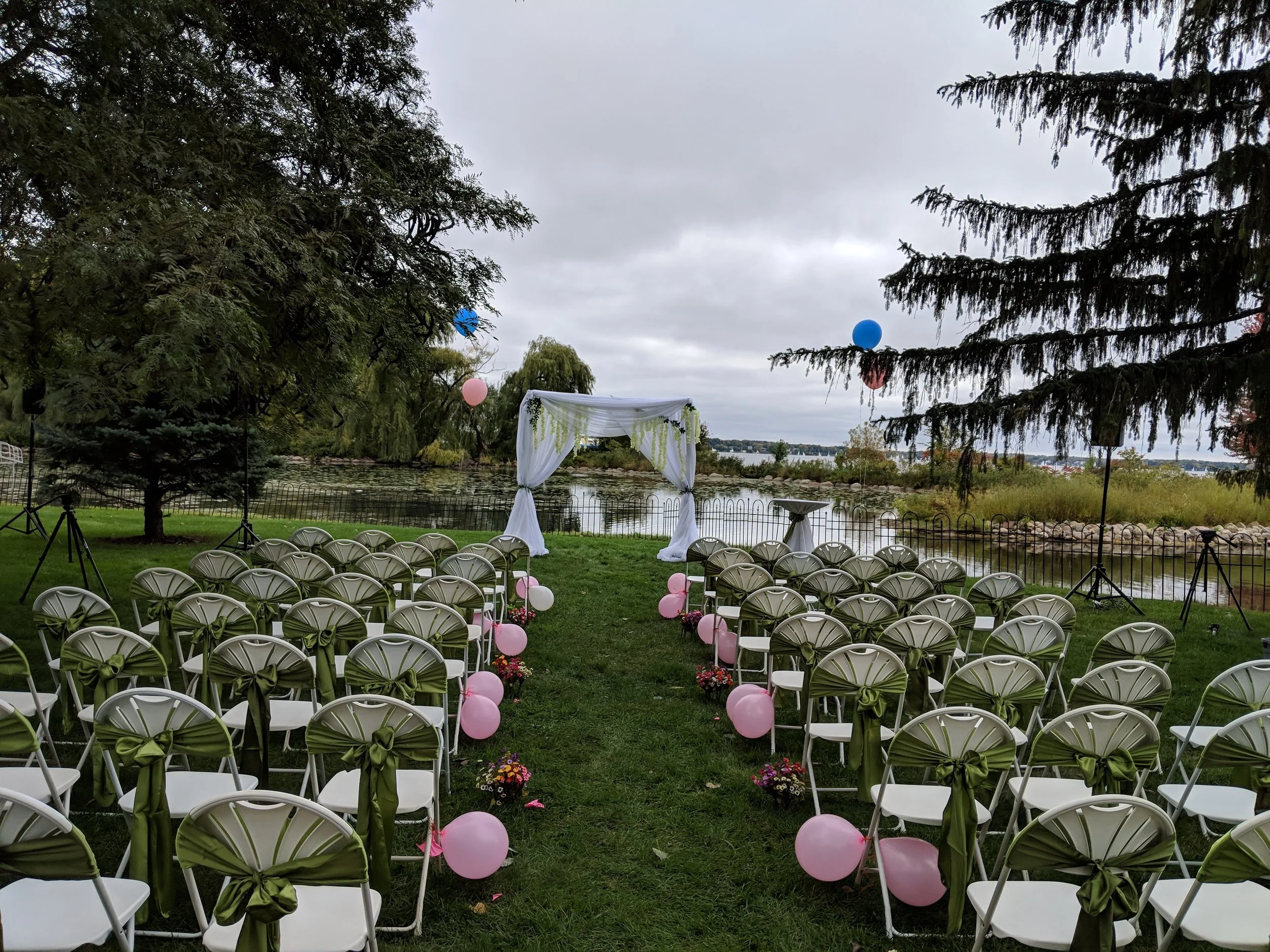 Outdoor Backyard Wedding in Wayzata