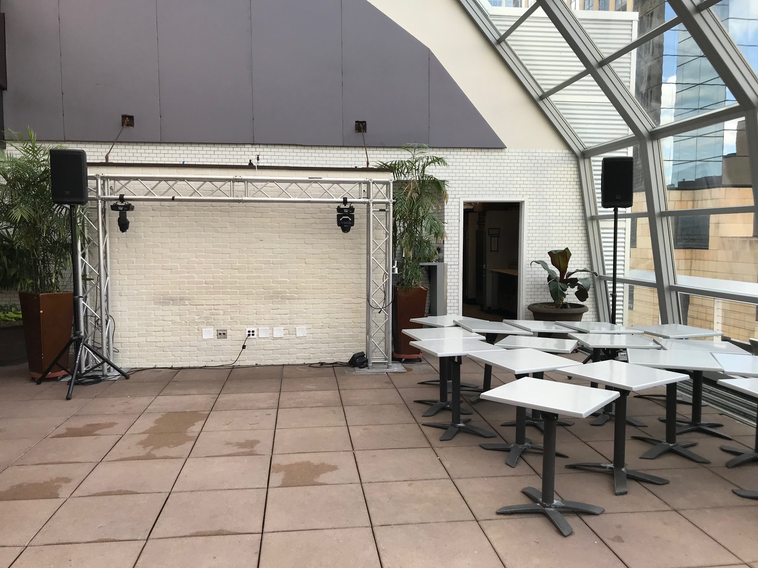 PA System Rental at the Union Rooftop