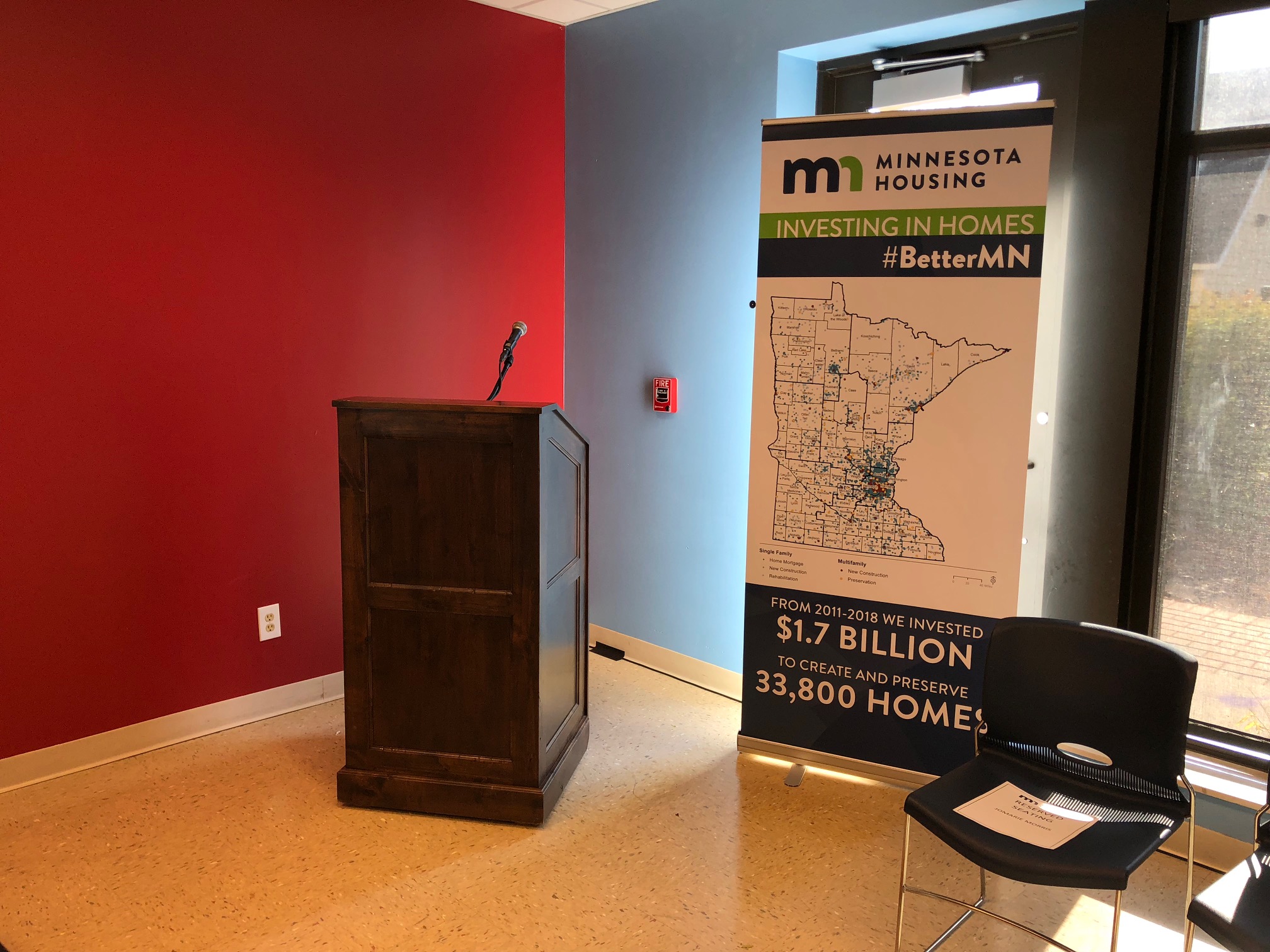 Press Conference Sound for MN Housing Finance Agency