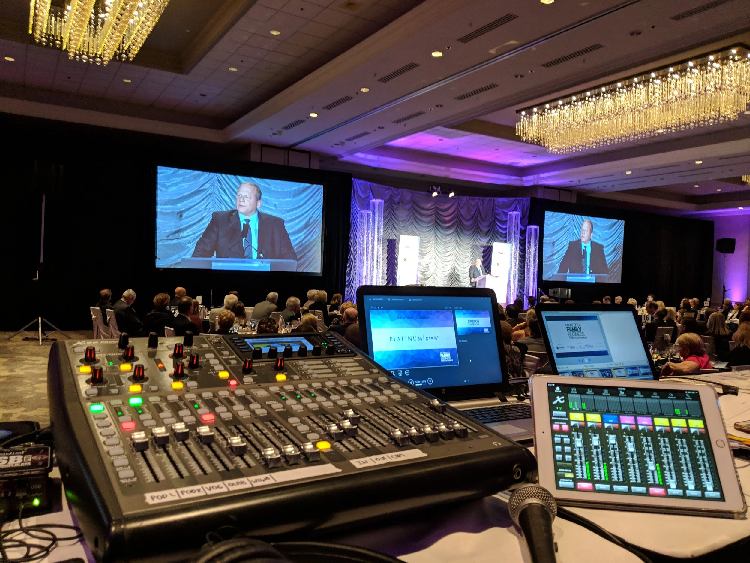 Picture from the AV for You tech table at the Hilton Minneapolis