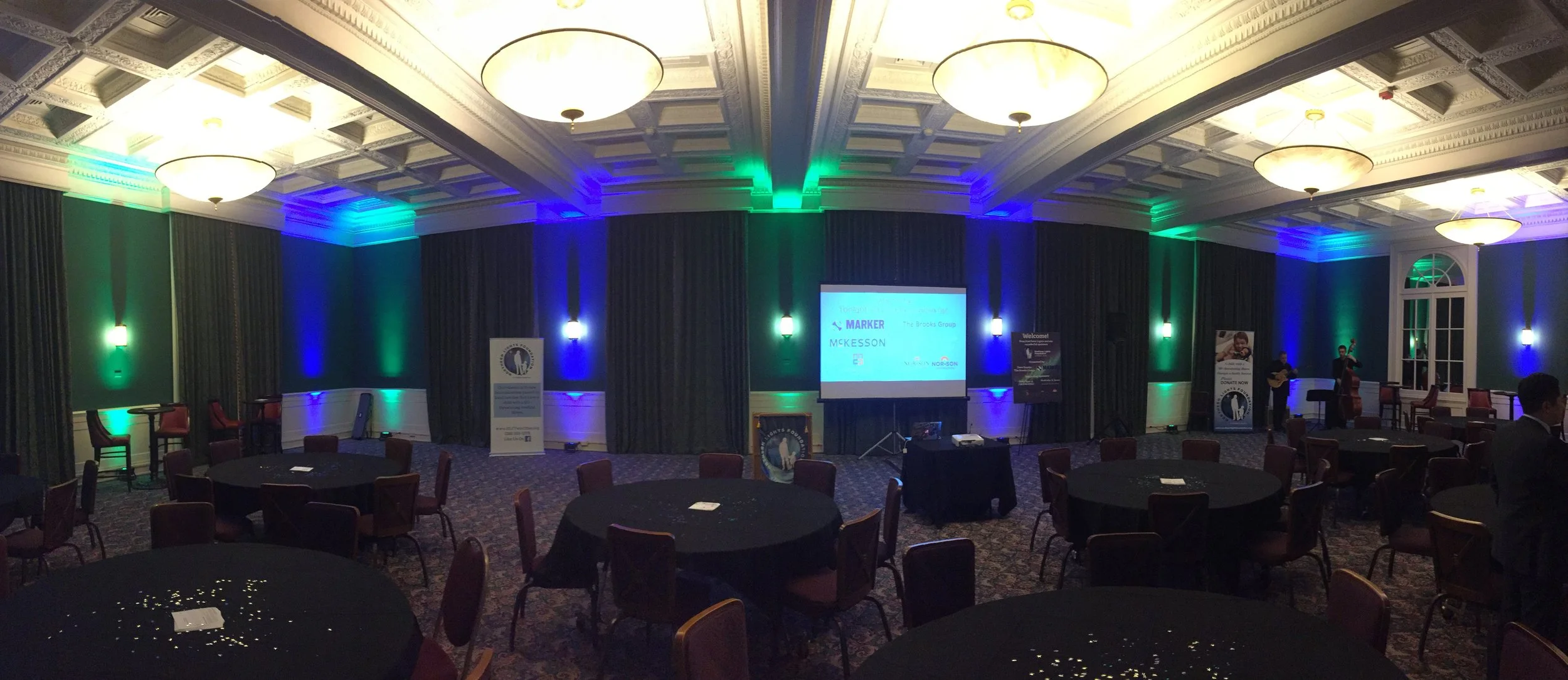 Uplights and Audio at 317 On Rice Park