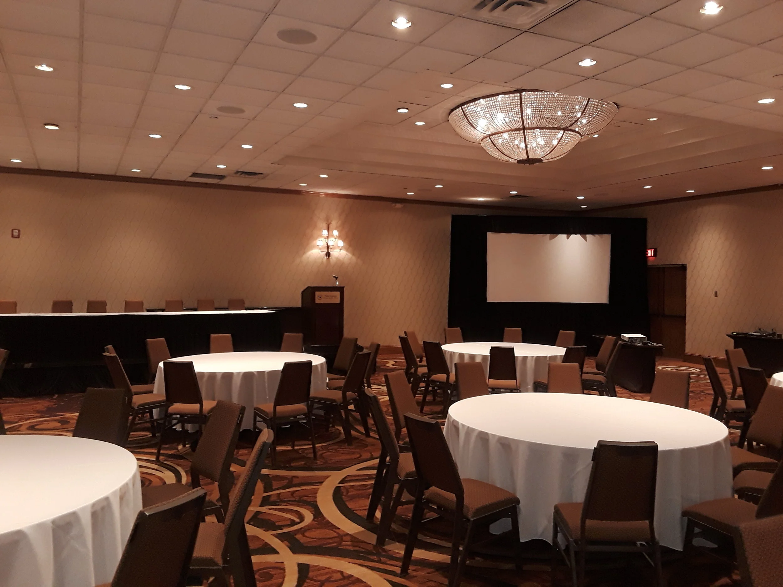 Picture of AV for You screen rental at the Sheraton Minneapolis West Hotel