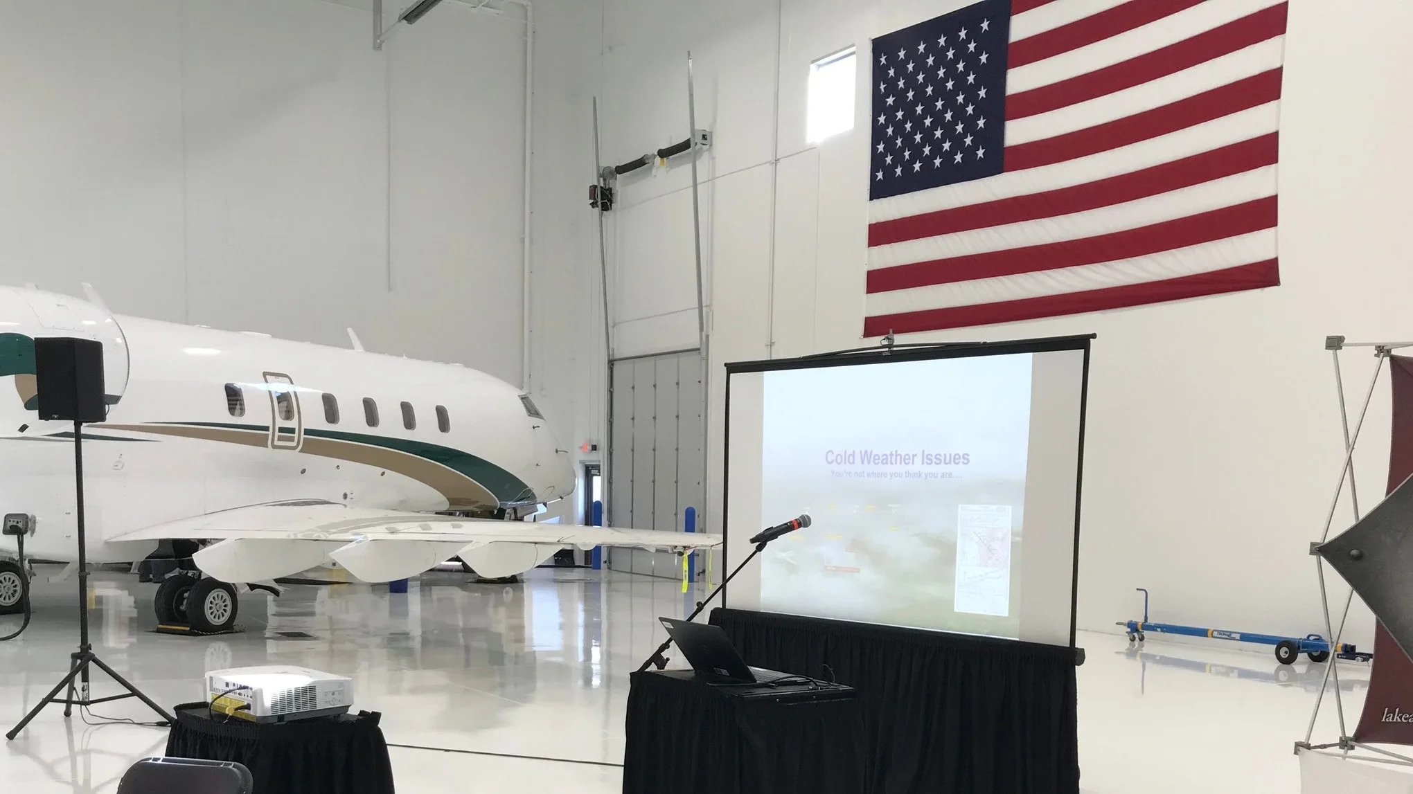 Audio and Video Rental at the Best Jet Hangar