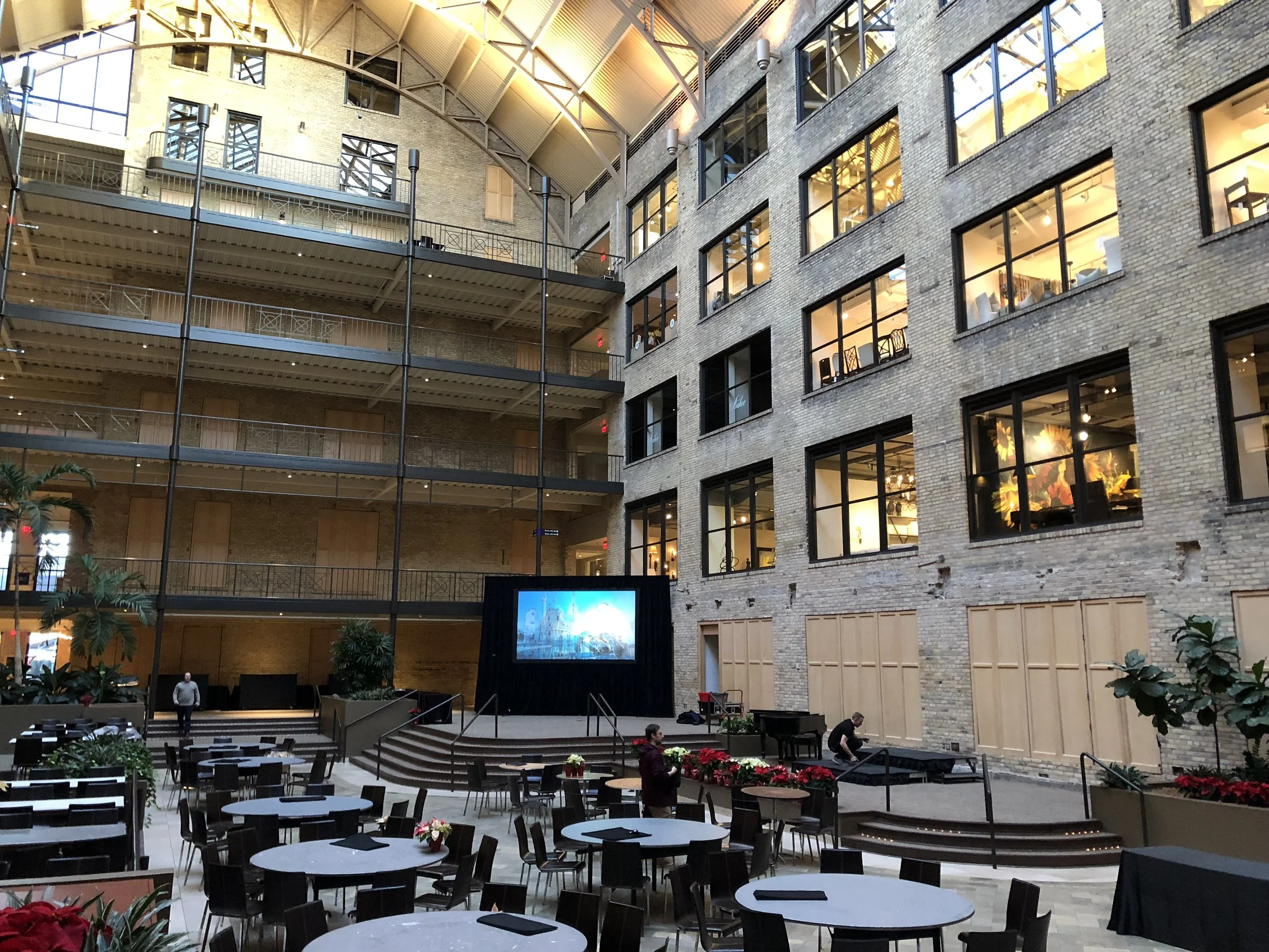 Picture of AV for You rental equipment for an event at International Market Square