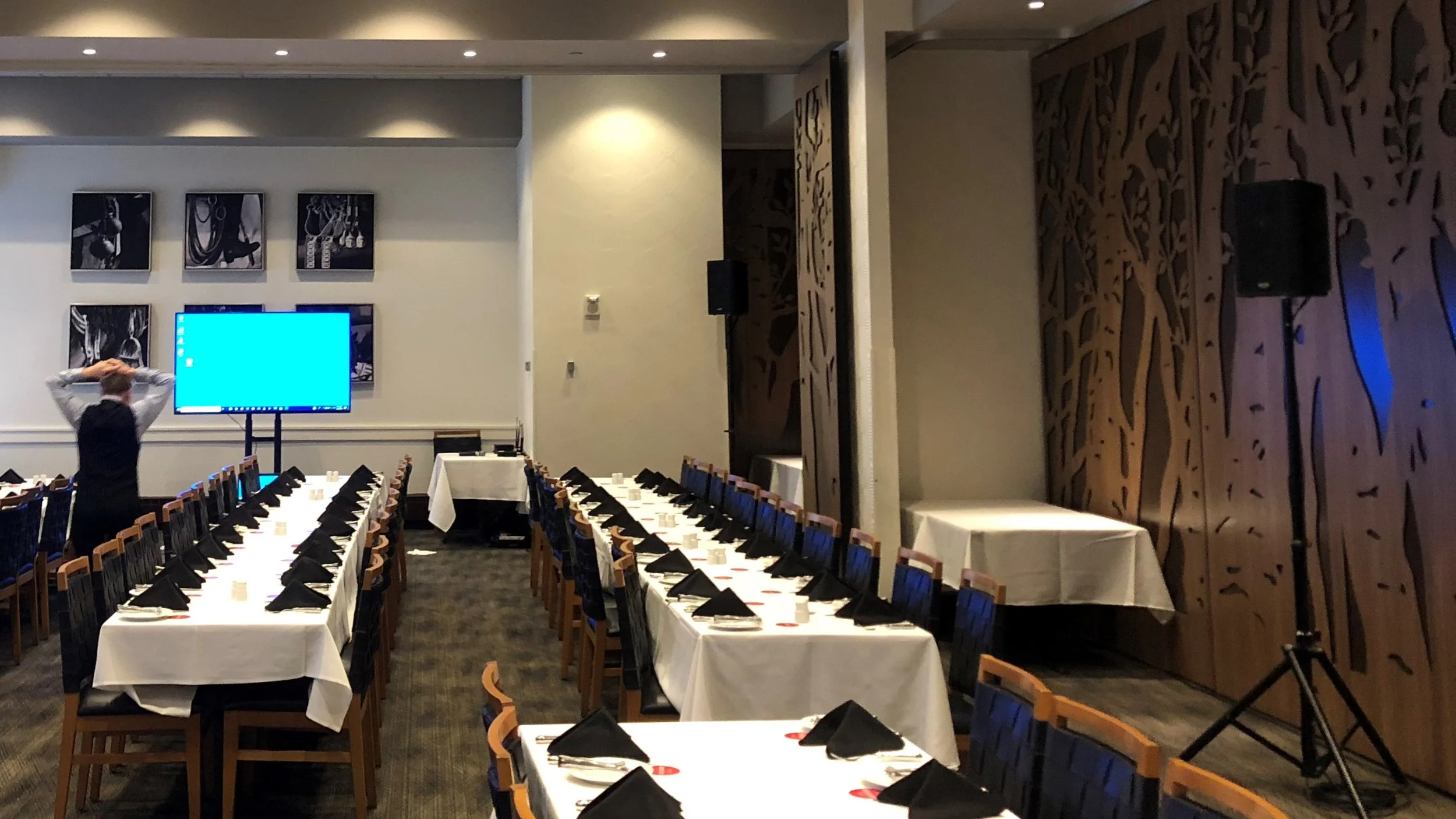 Picture of AV for You rental equipment at Fogo de Chao in Downtown Minneapolis