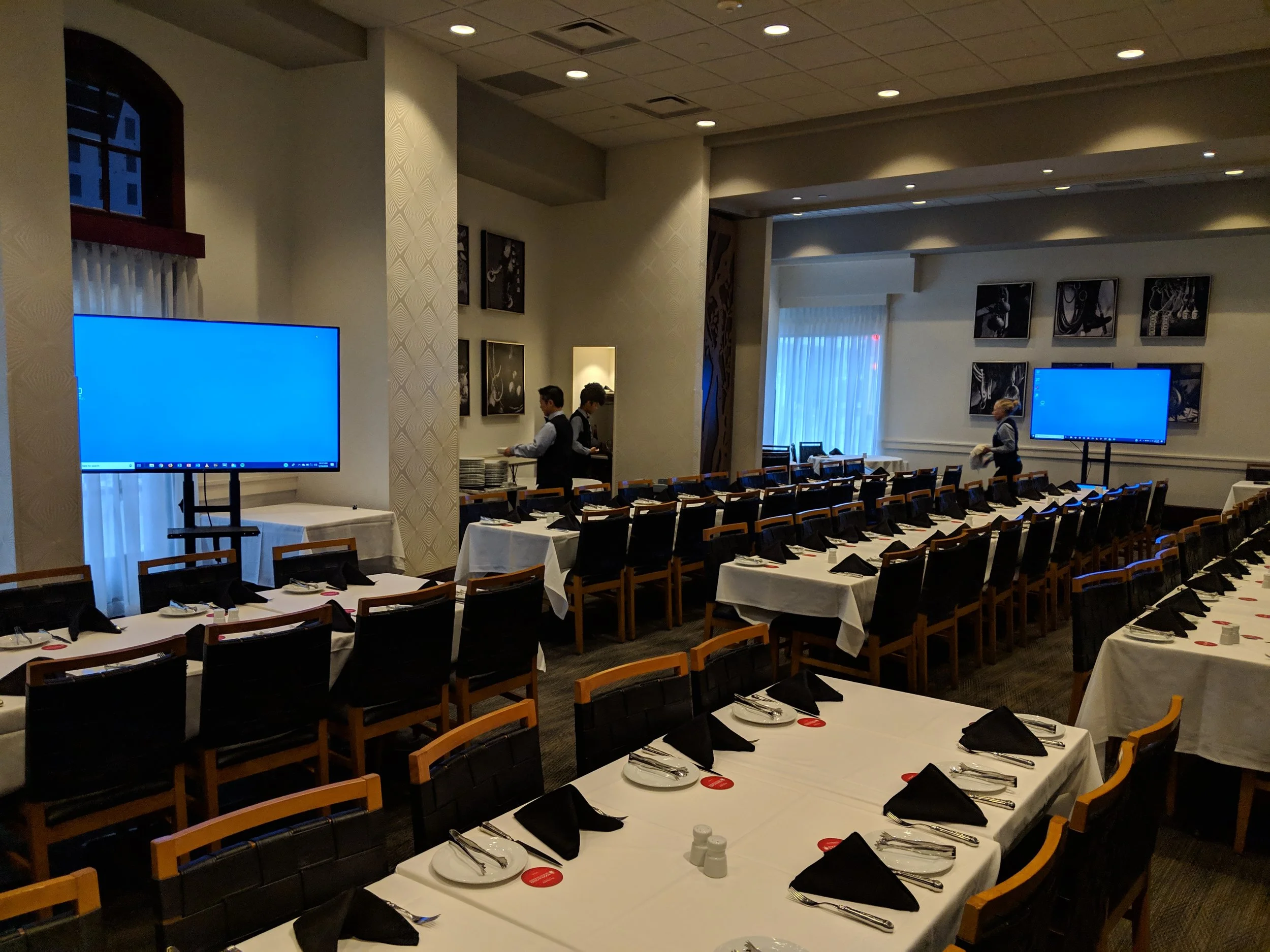 Picture of AV for You rental equipment at Fogo de Chao in Downtown Minneapolis