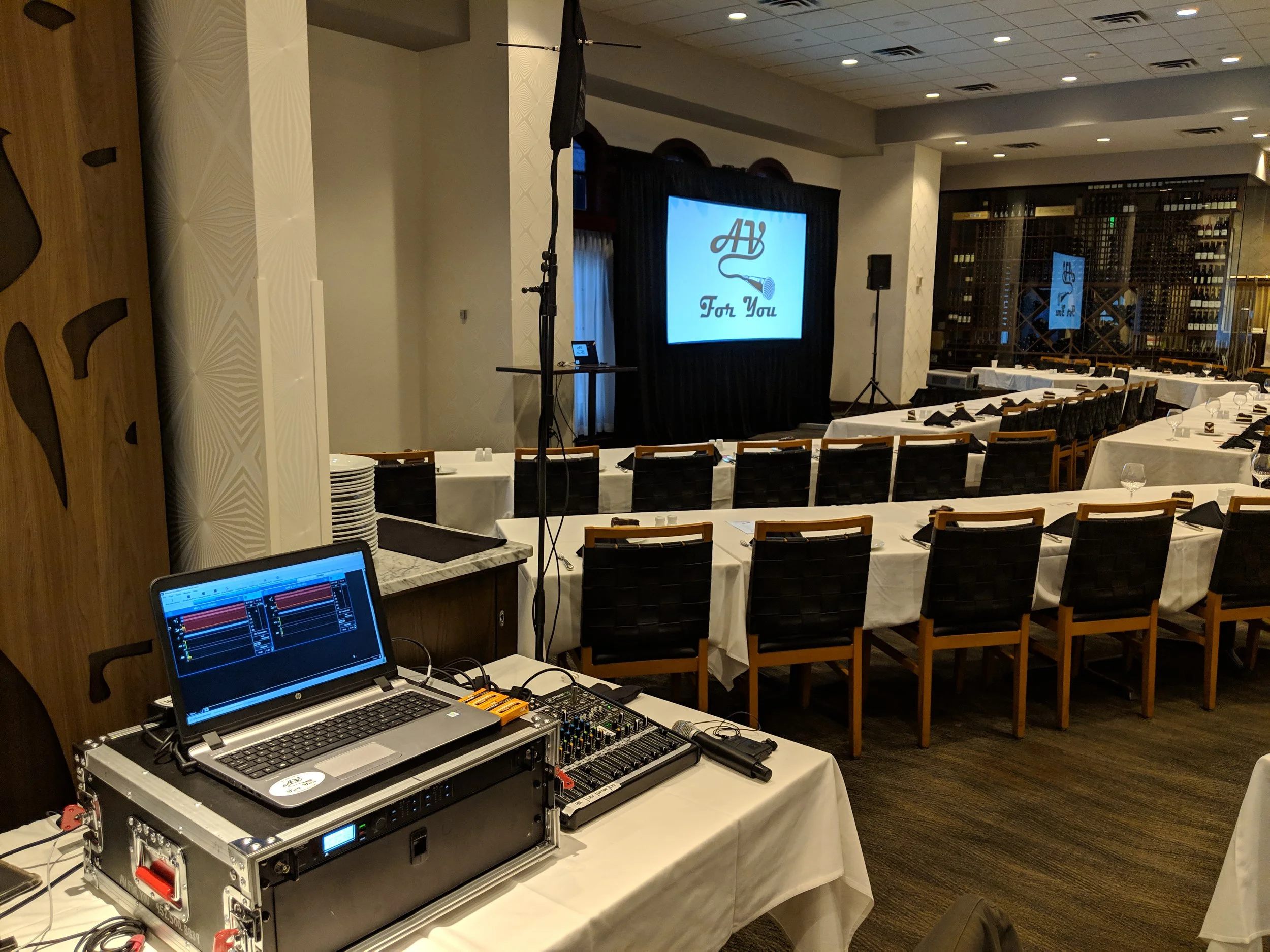 Audio and Video Rental for Event at Fogo de Chao in Minneapolis