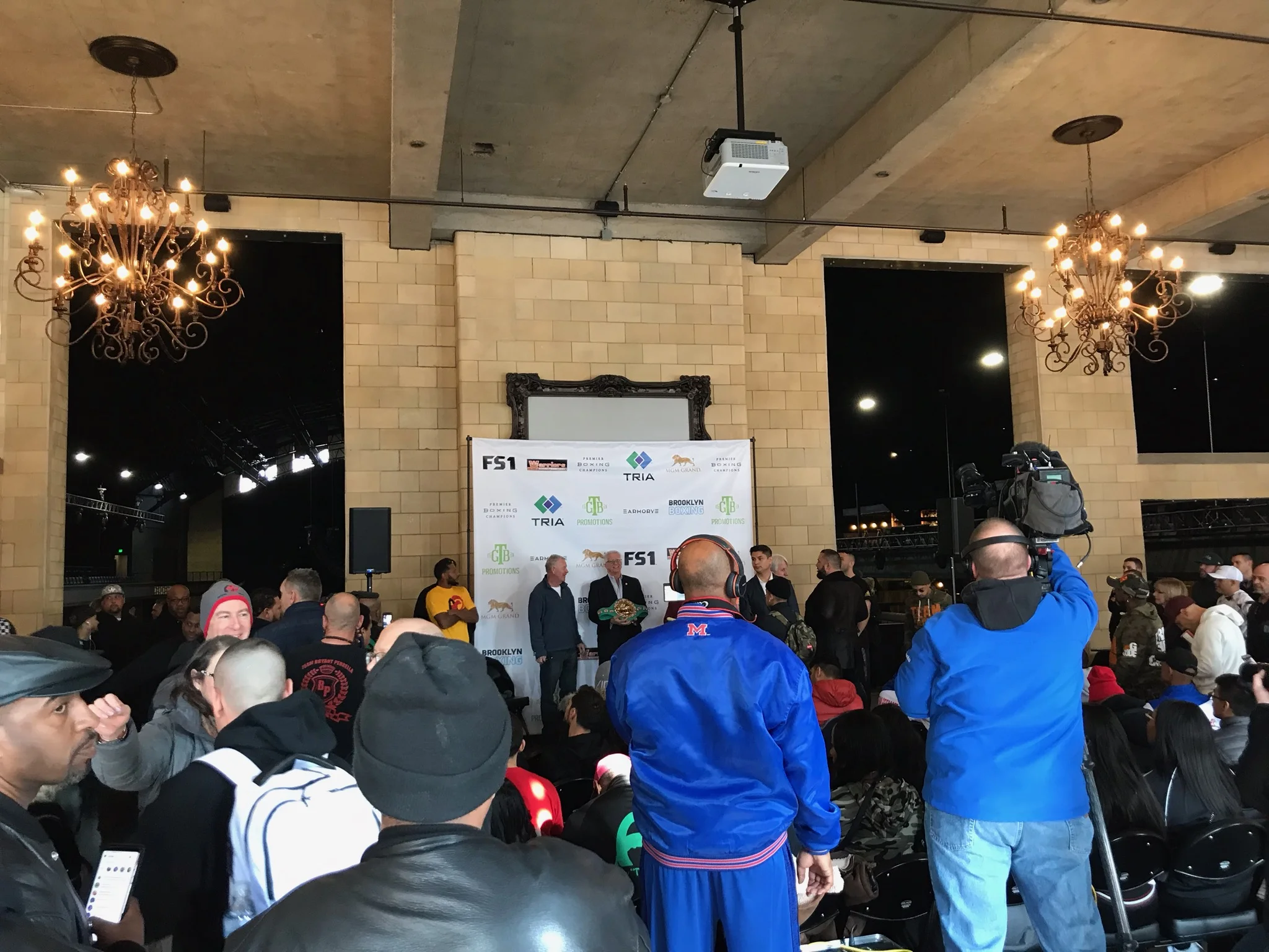 Audio Rental for a Weigh In &amp; Press Conference at The Armory In Minneapolis