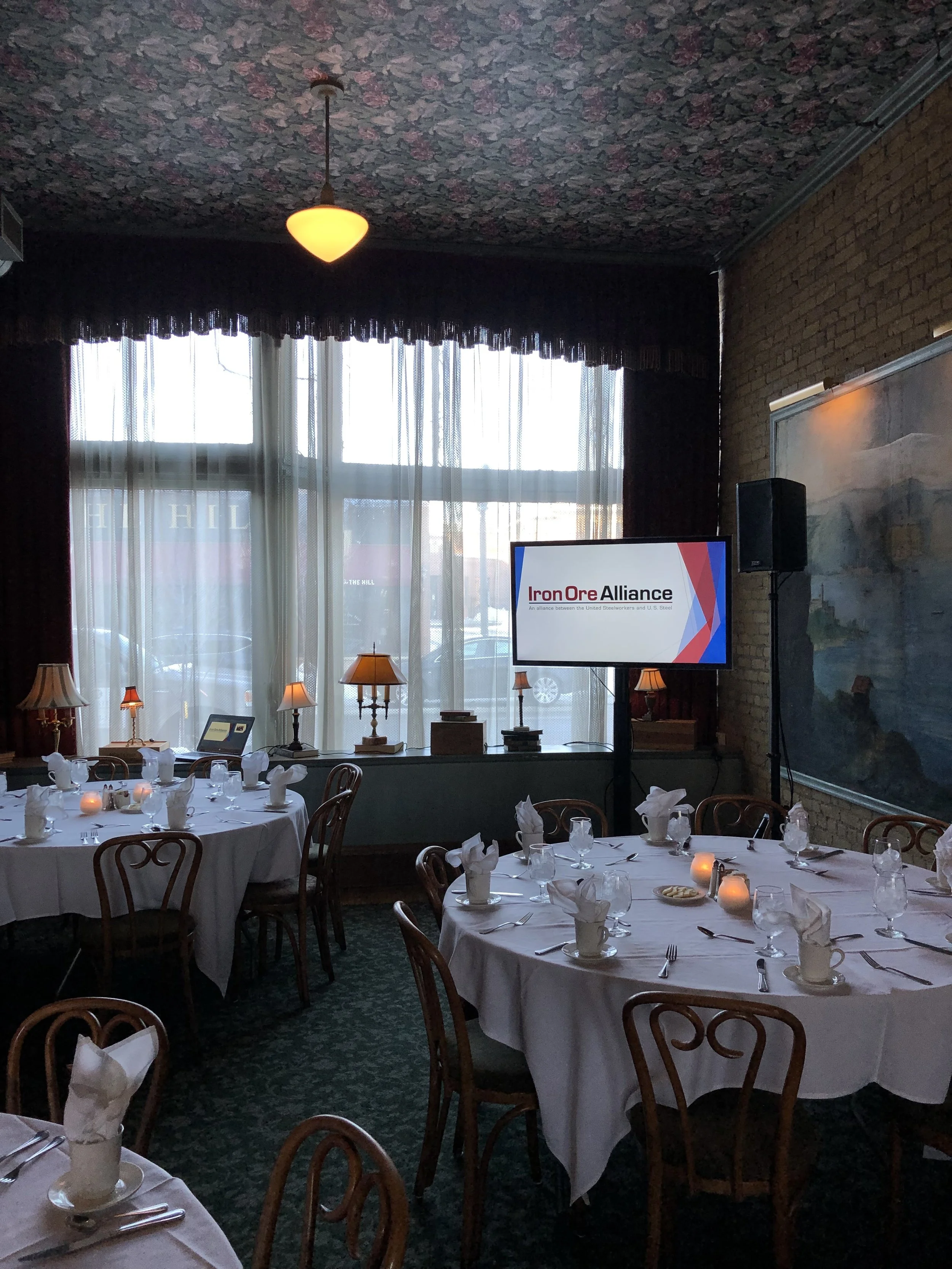 TV and Speaker Rental at W.A. Frost &amp; Company in St Paul