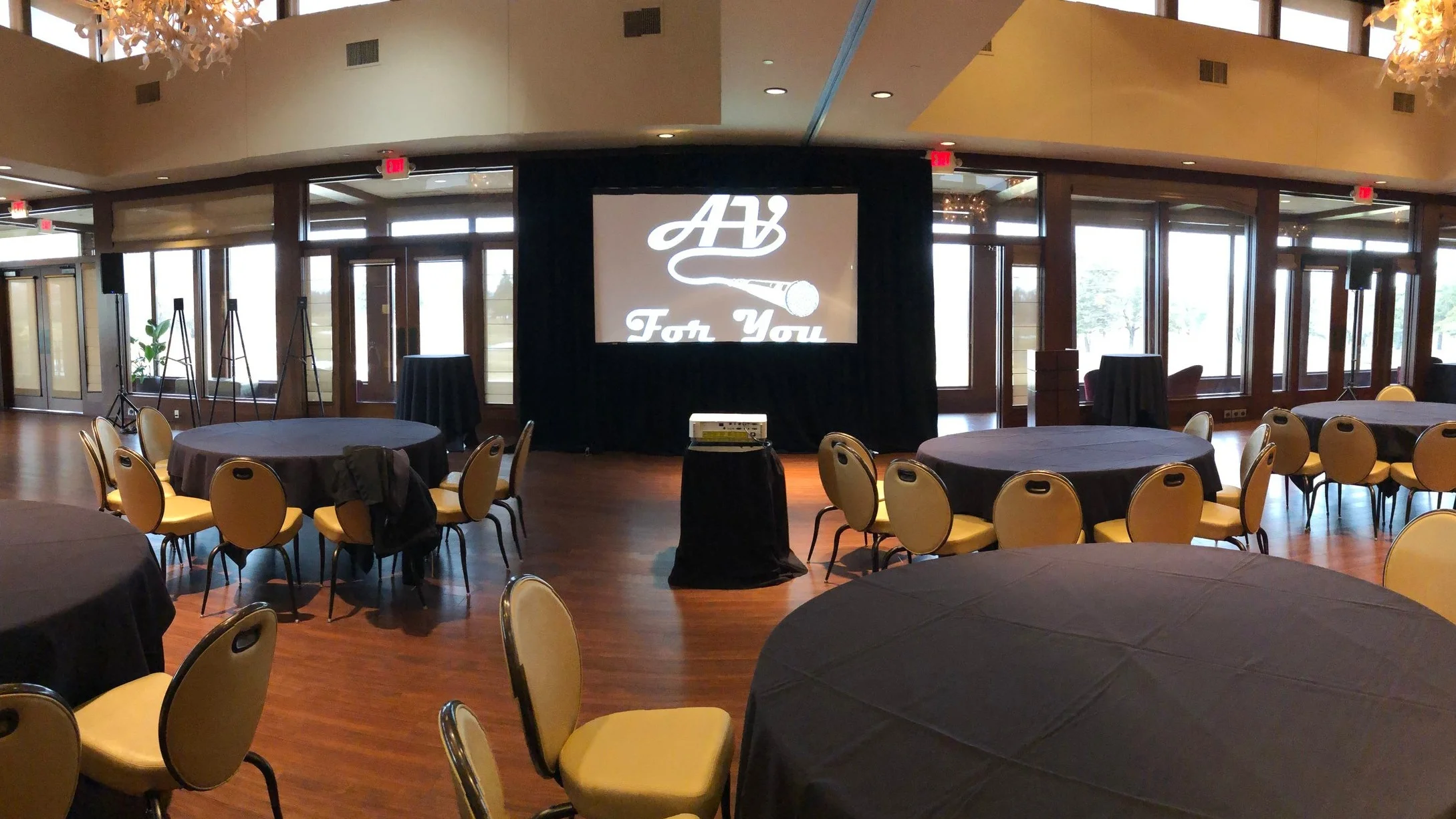 Audio Visual Rental at the Oak Ridge Country Club 